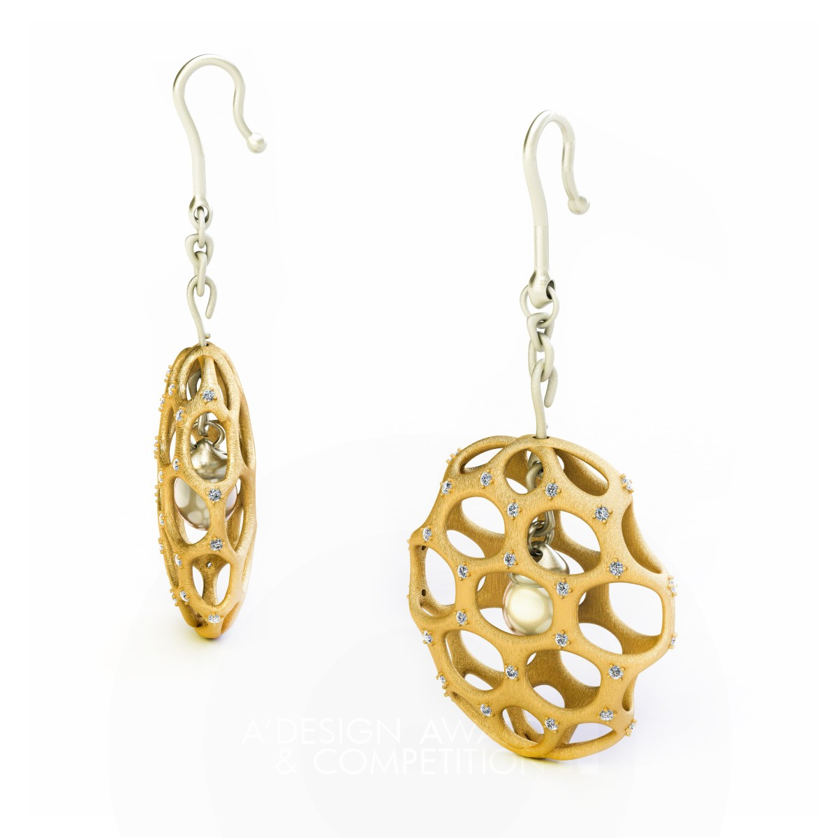 Fabiana Earring by Alireza Merati Iron Jewelry Design Award Winner 2020 