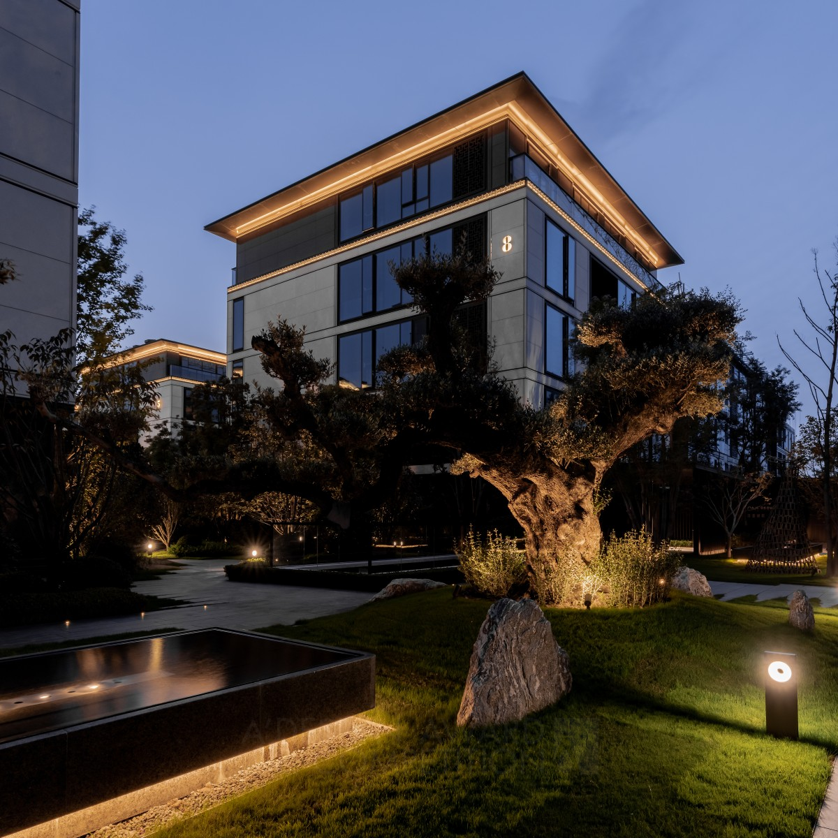 Zhengzhou Sunac Central Park One Residence by LDPi China Branch Silver Lighting Products and Fixtures Design Award Winner 2020 