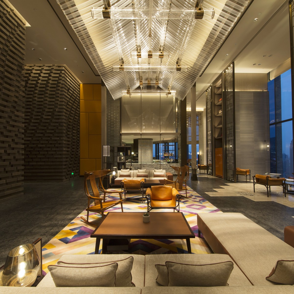 Canopy by Hilton Hotel by LDPi China Branch Silver Lighting Products and Fixtures Design Award Winner 2020 