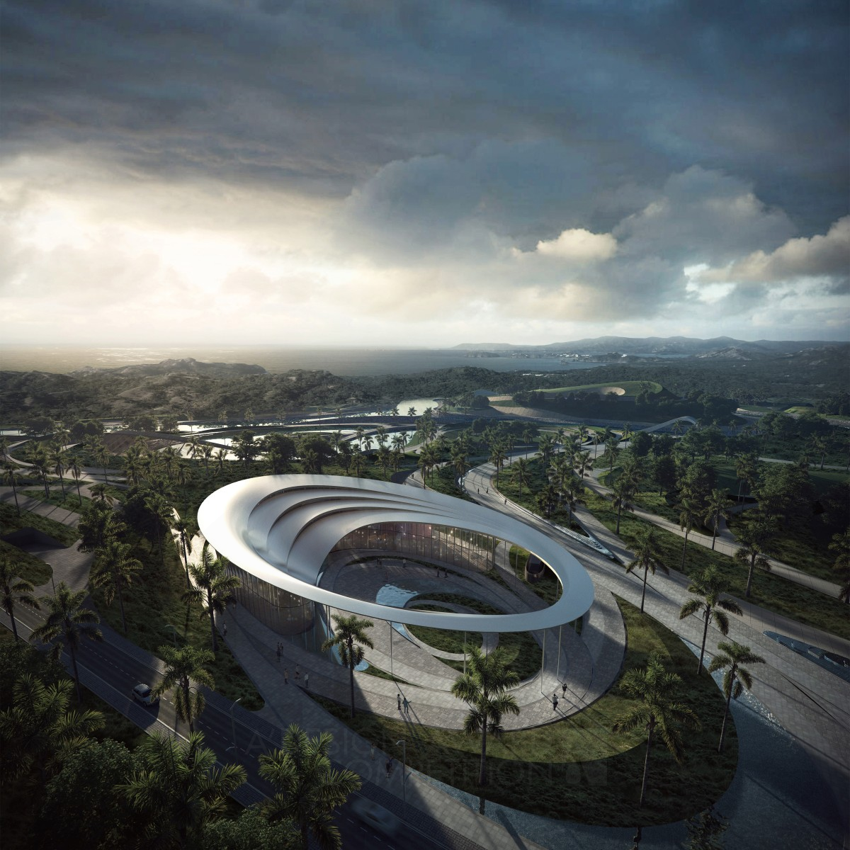 Haikou West Coast Southern Park Visitor Center by Yun Lu - MUDA Architects Golden Architecture, Building and Structure Design Award Winner 2020 