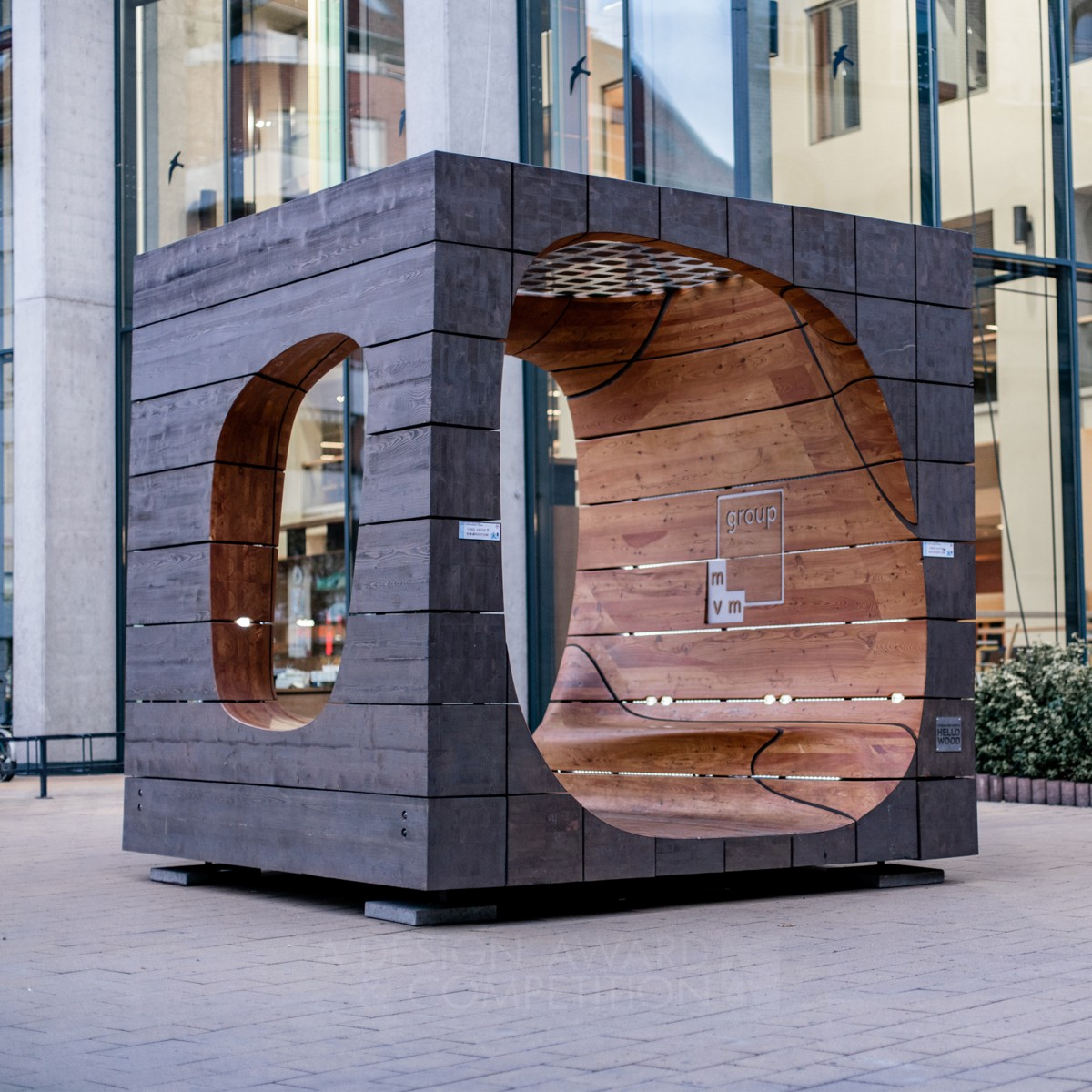 Fluid Cube and Snake Smart Furniture by Hello Wood Platinum Street Furniture Design Award Winner 2020 