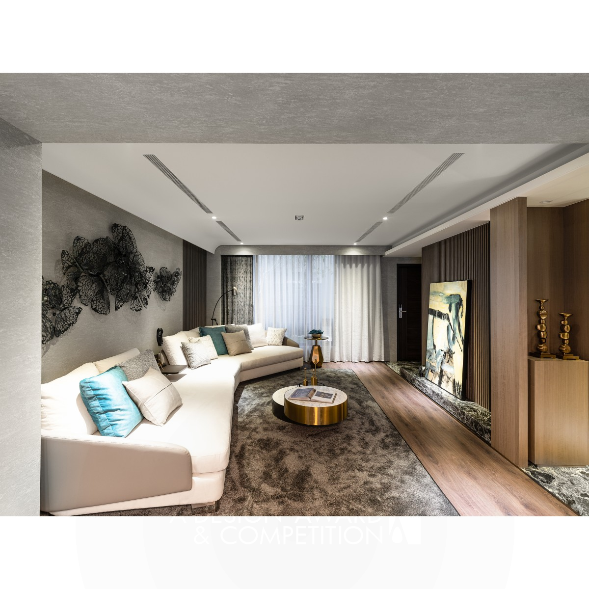 In the Light Residential Apartment by Yu Cheng Wang Iron Interior Space and Exhibition Design Award Winner 2020 