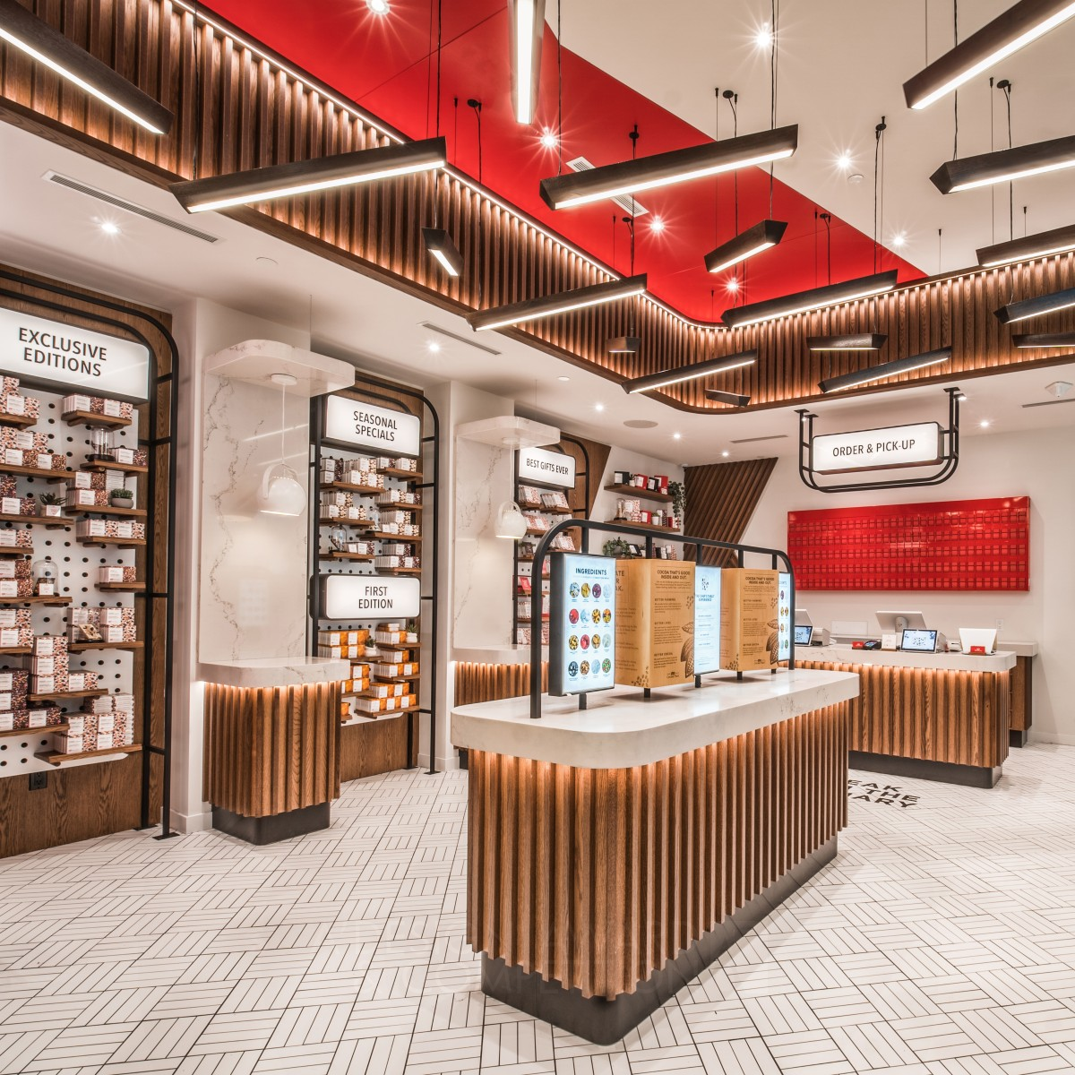 KitKat Chocolatory Interior Design by Justin Vinet - Model/ctzn Golden Interior Space and Exhibition Design Award Winner 2020 