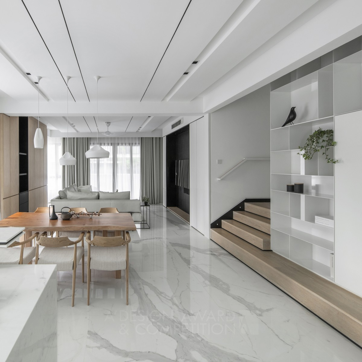 The Impact of White Residential Landed House by Tan Si Yuan Silver Interior Space and Exhibition Design Award Winner 2020 