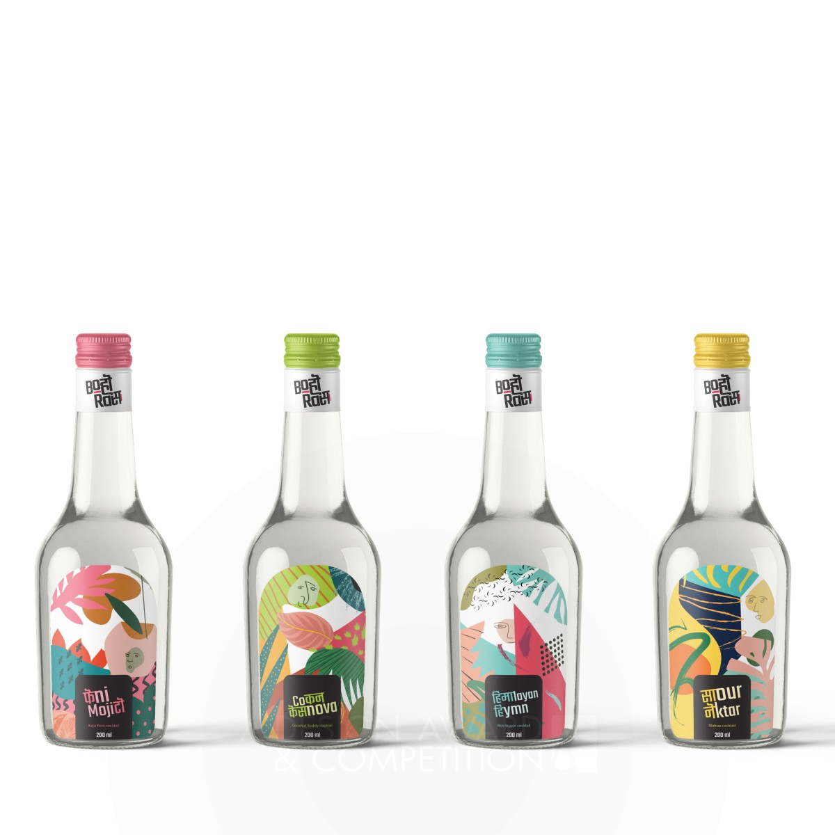 Boho Ras Packaged Cocktails by Abhijeet Thakur Silver Packaging Design Award Winner 2020 