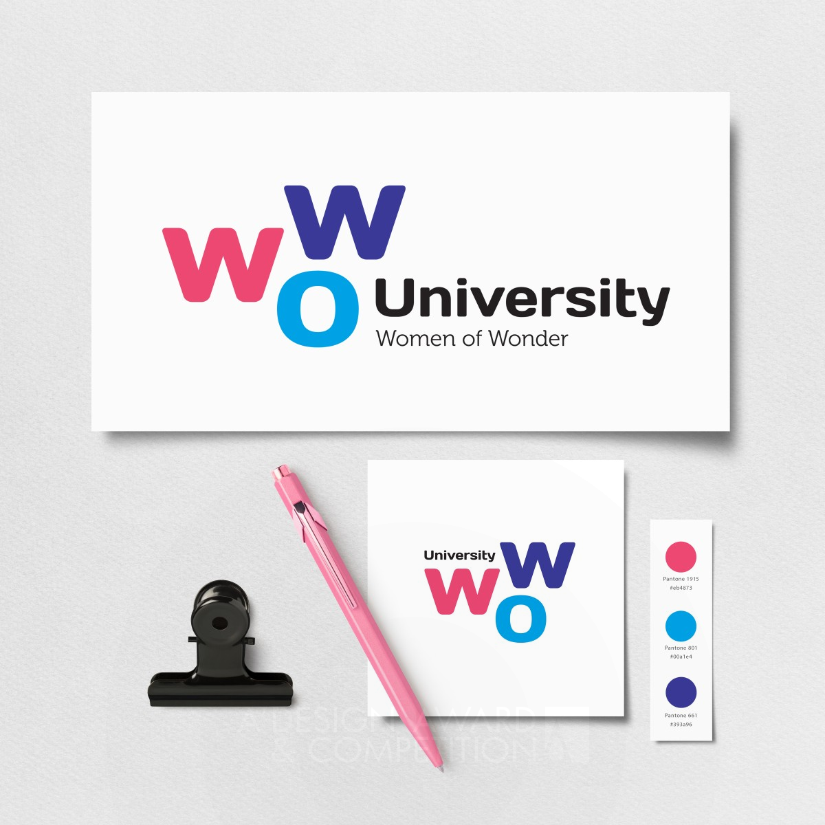 Women of Wonder University Brand Identity by Salvita Bingelyte Bronze Graphics, Illustration and Visual Communication Design Award Winner 2020 