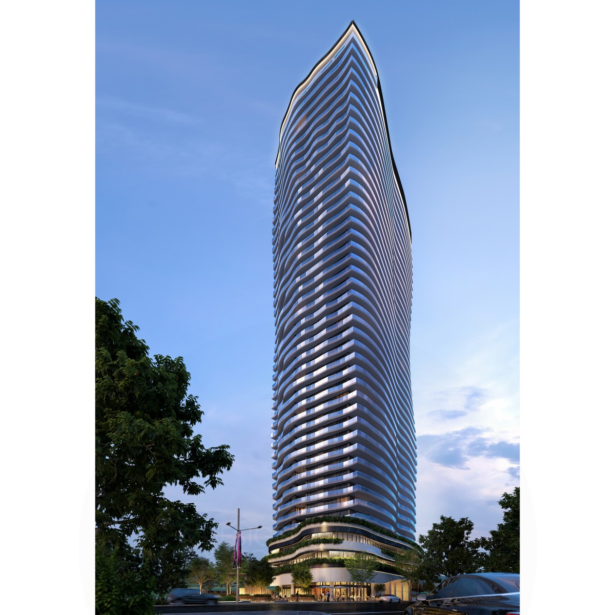 The Landmark Skyscraper by a+ design group Golden Architecture, Building and Structure Design Award Winner 2020 