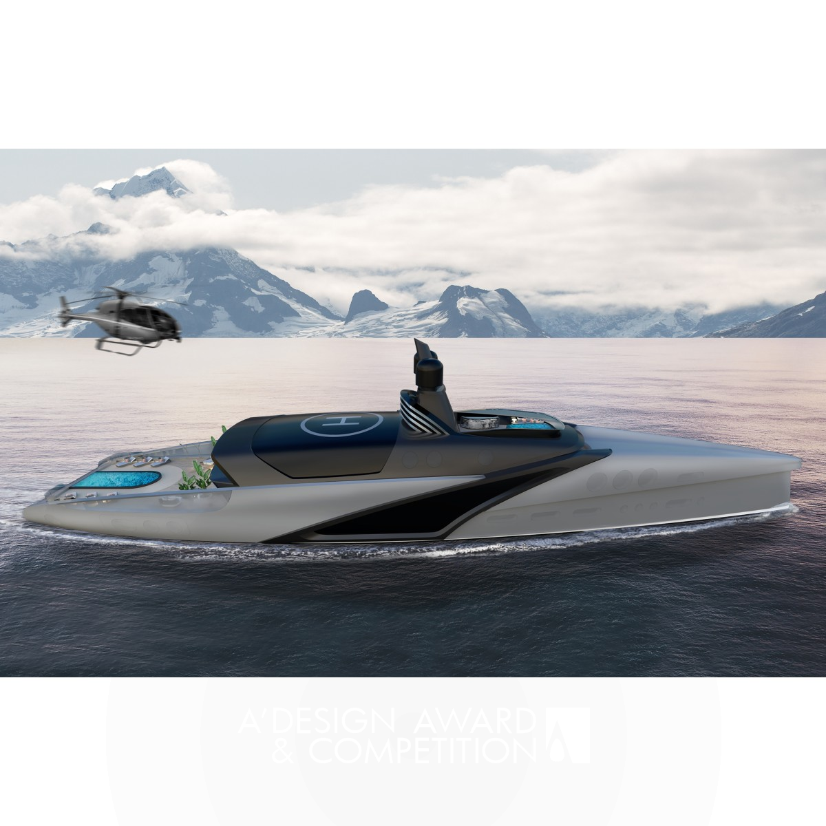 Iconic Sx80 Hybrid Yacht Design by Rumeysa Aris Bronze Yacht and Marine Vessels Design Award Winner 2020 