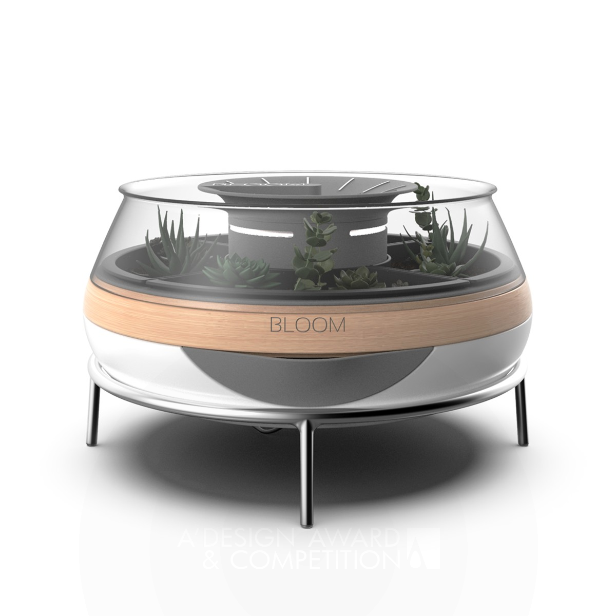 Bloom Succulent Dedicated Grow Box by Mert Ali Bukulmez Silver Furniture Design Award Winner 2020 