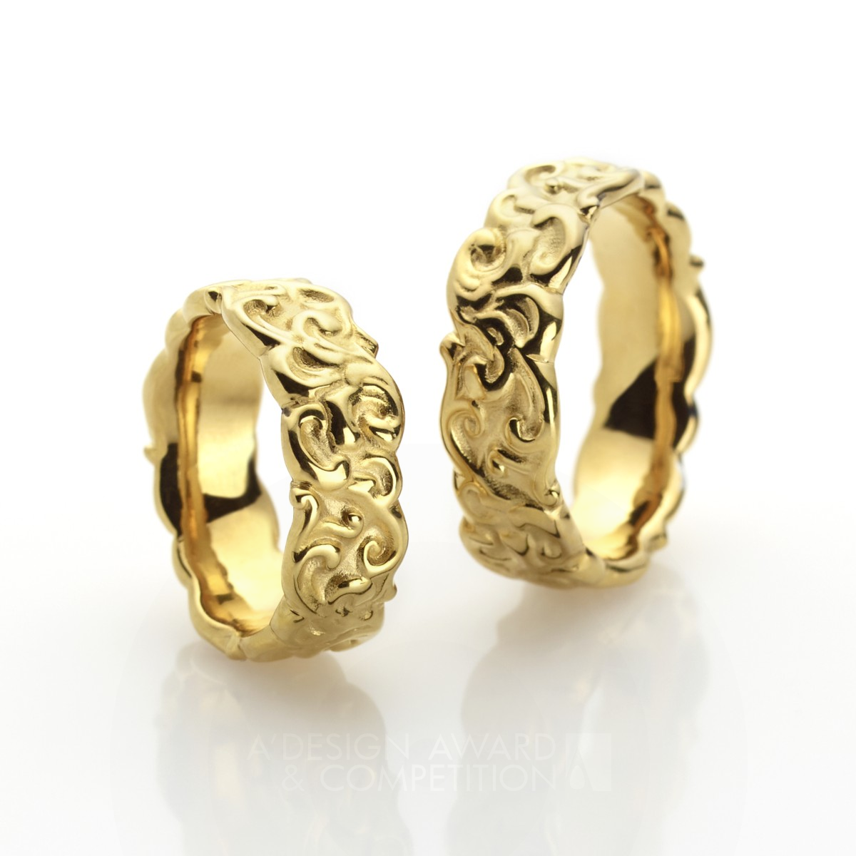 Marry Baroque Wedding Rings  by Bettina Gomez-Latus Iron Jewelry Design Award Winner 2020 