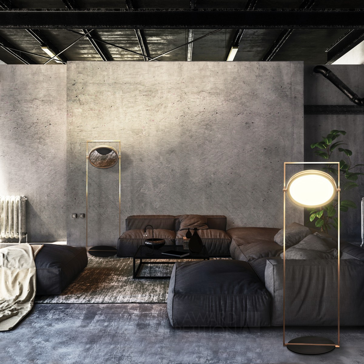 Dorian Family Decorative Architectural Lamps by Marcello Colli Bronze Lighting Products and Fixtures Design Award Winner 2020 