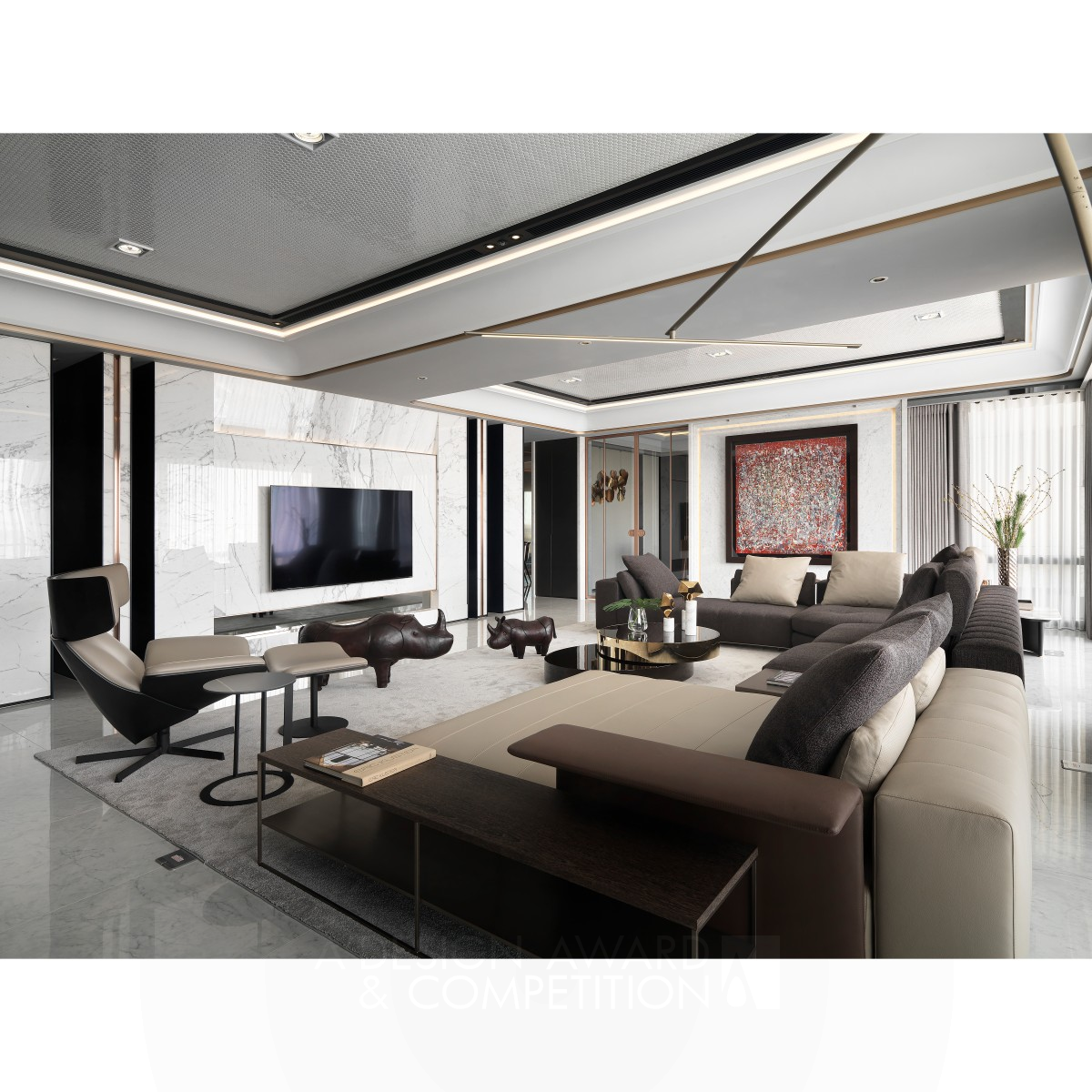 Sky Tree Residential Apartment by Shi Zhe Lo Bronze Interior Space and Exhibition Design Award Winner 2020 