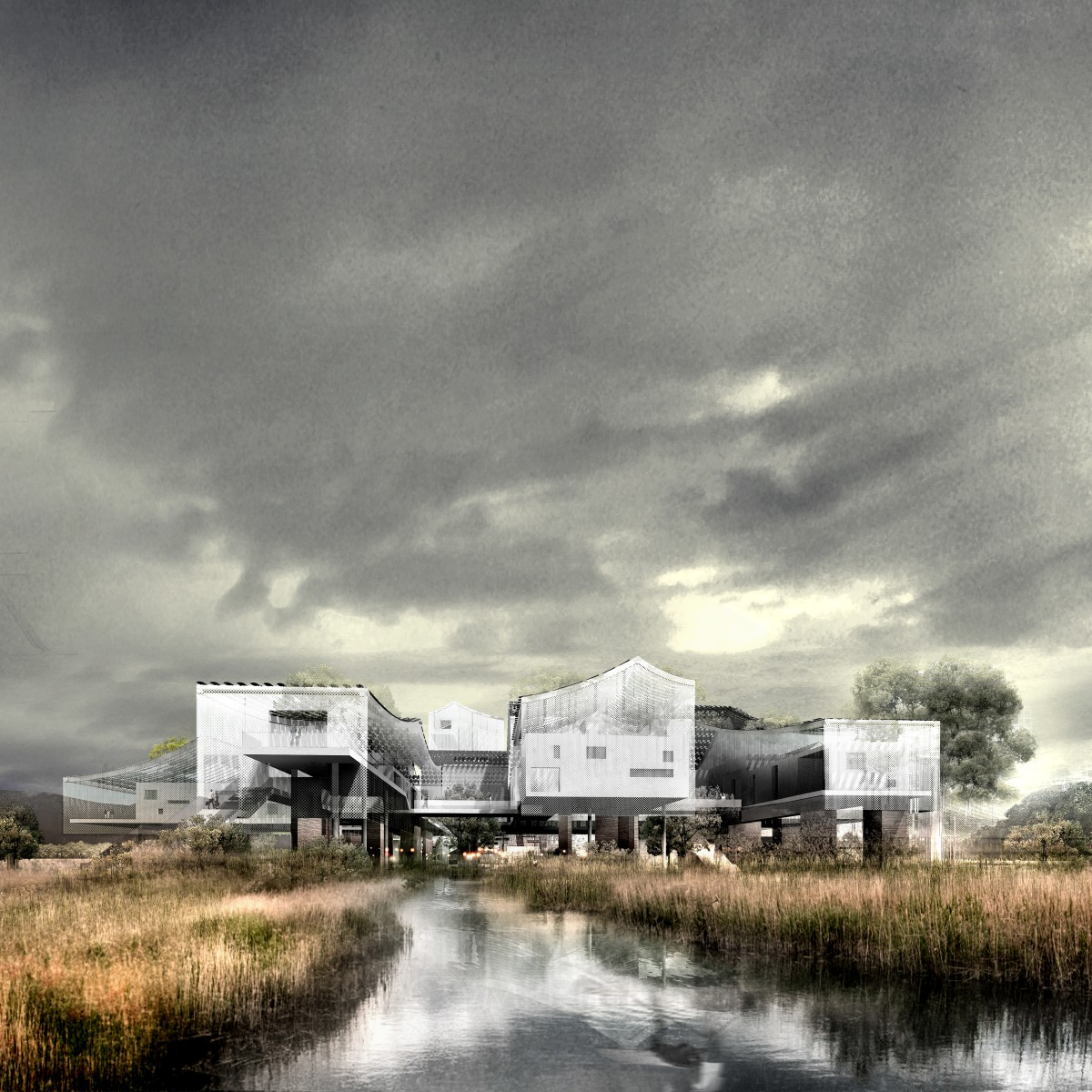 Wenzhou Urban Wetland Museum by Paul Bo Peng Bronze Architecture, Building and Structure Design Award Winner 2020 