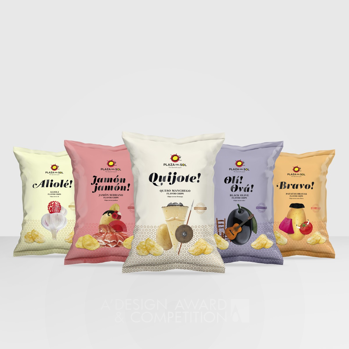 Plaza del Sol Crisp Bag by Estudio Maba Bronze Packaging Design Award Winner 2020 