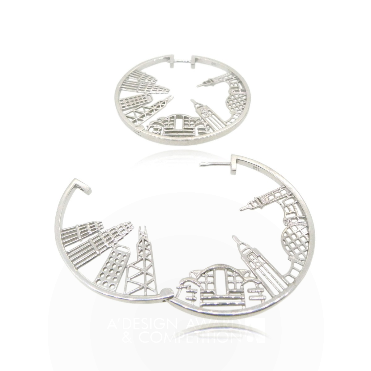 Hong Kong Skyline Jewelry Collection by Ip Suen Hang Ronno Silver Jewelry Design Award Winner 2020 