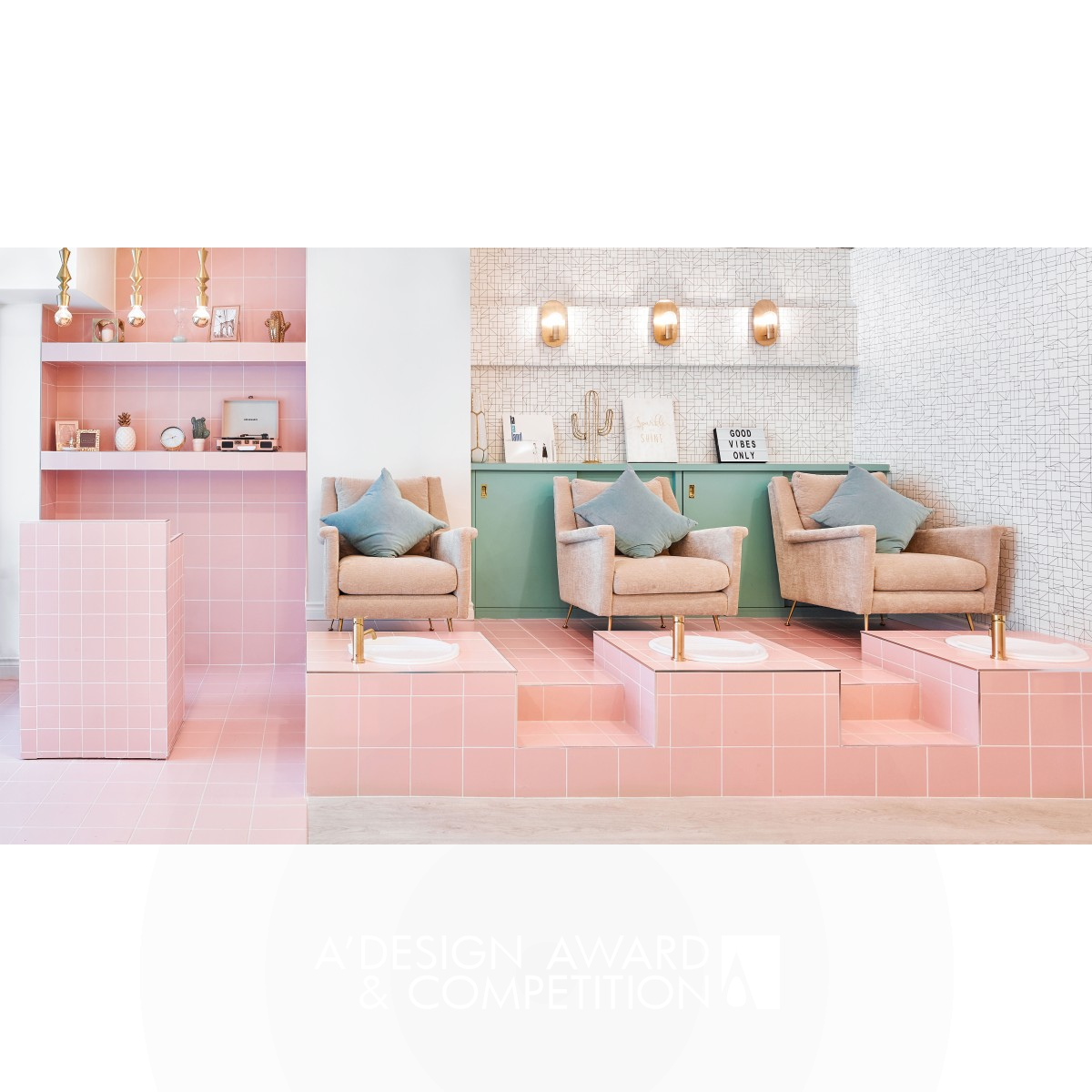 The Cube Nail Spa by Zoe Lee Iron Interior Space and Exhibition Design Award Winner 2021 