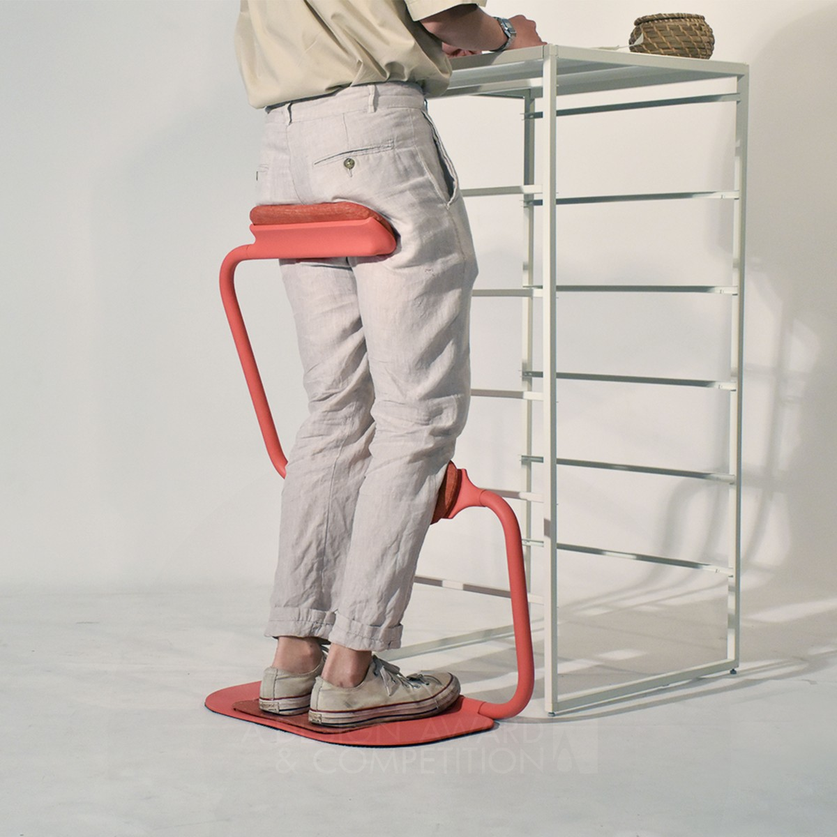 Standly Bao Folding Chair by Ming Hsiu Lee and Hu Jui Chung Silver Furniture Design Award Winner 2021 