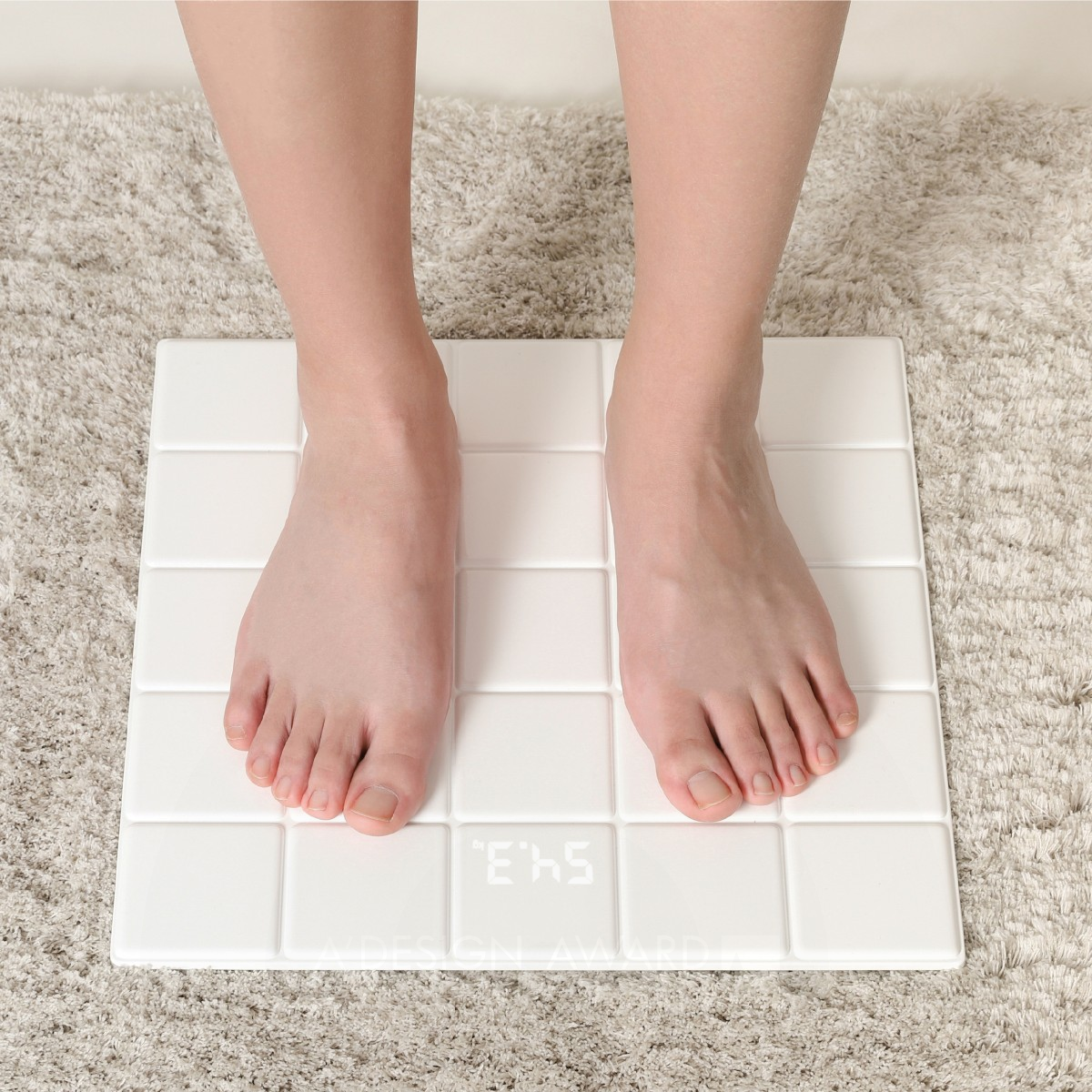 Tiles Weight Scale Design Measure Body Weight by Zhang Jian, Huang Yikai and Chen Sijie Iron Home Appliances Design Award Winner 2021 