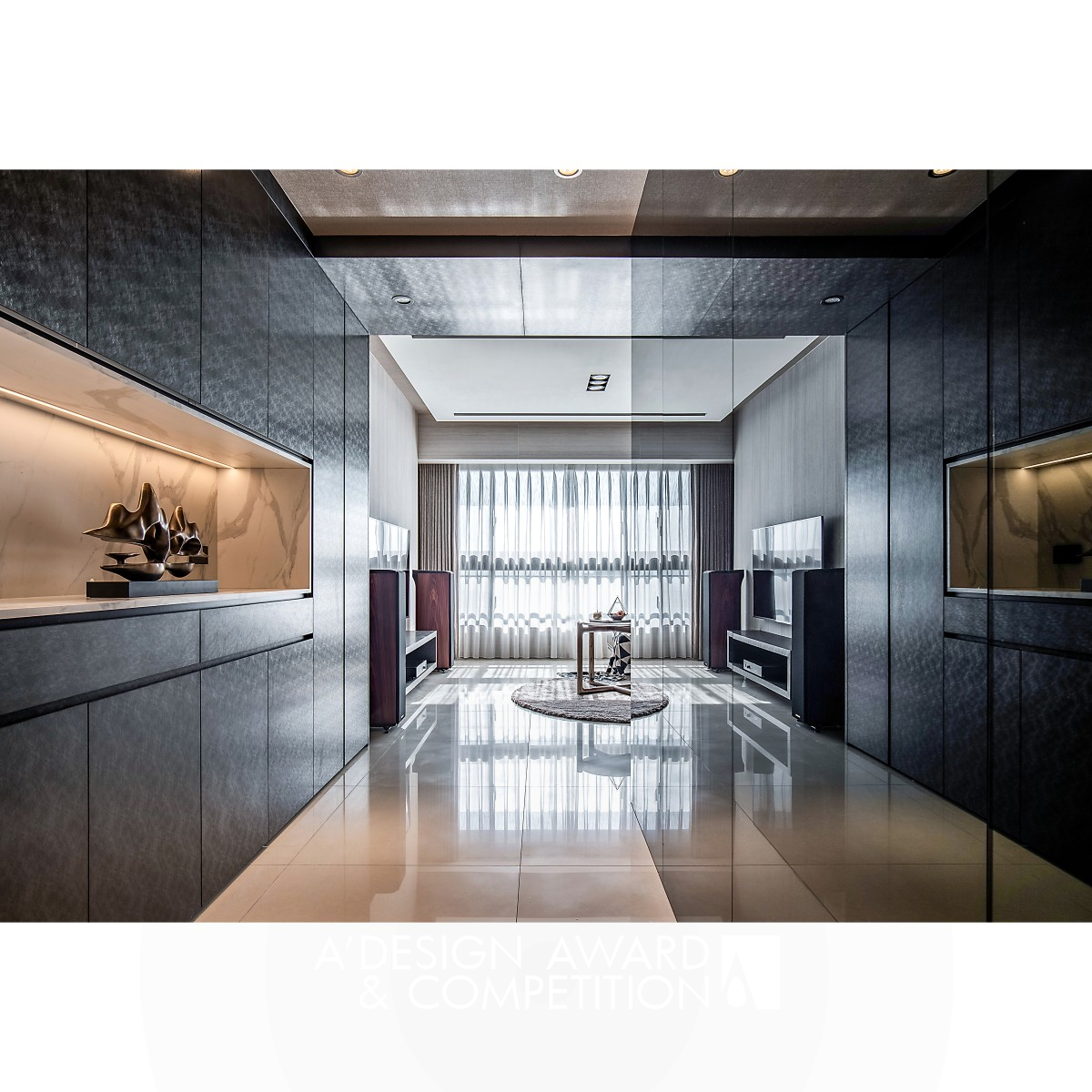 Glamorous Uniformity Residence by Jung Chi Hsu Bronze Interior Space and Exhibition Design Award Winner 2021 