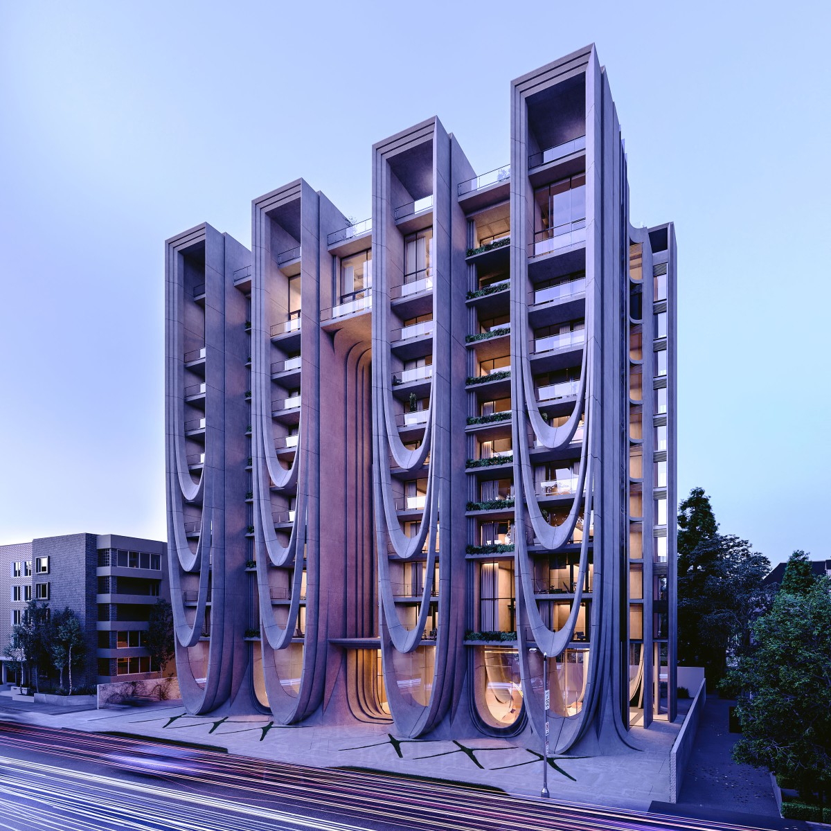 The Rossmore Residential Multi-Unit by Artur Nesterenko Golden Architecture, Building and Structure Design Award Winner 2021 