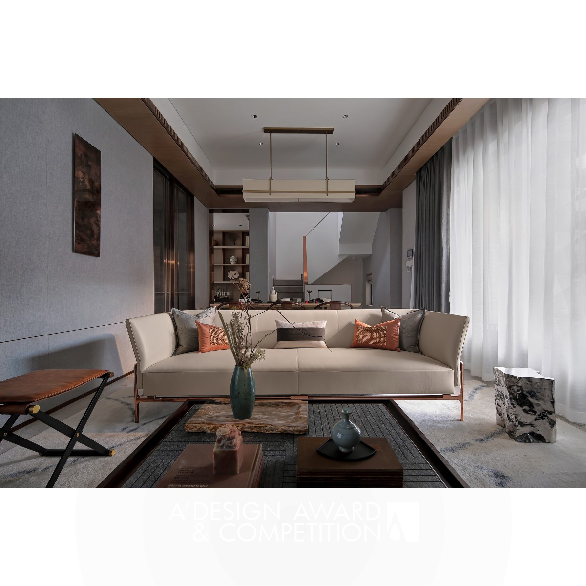 Elegant West Garden Villa by Sara Xiong Iron Interior Space and Exhibition Design Award Winner 2021 