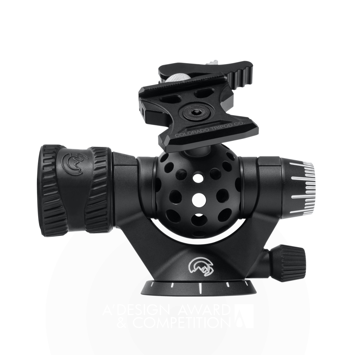 Aspen Tripod Head by Colorado Tripod Company Silver Camera and Photography Equipment Design Award Winner 2021 