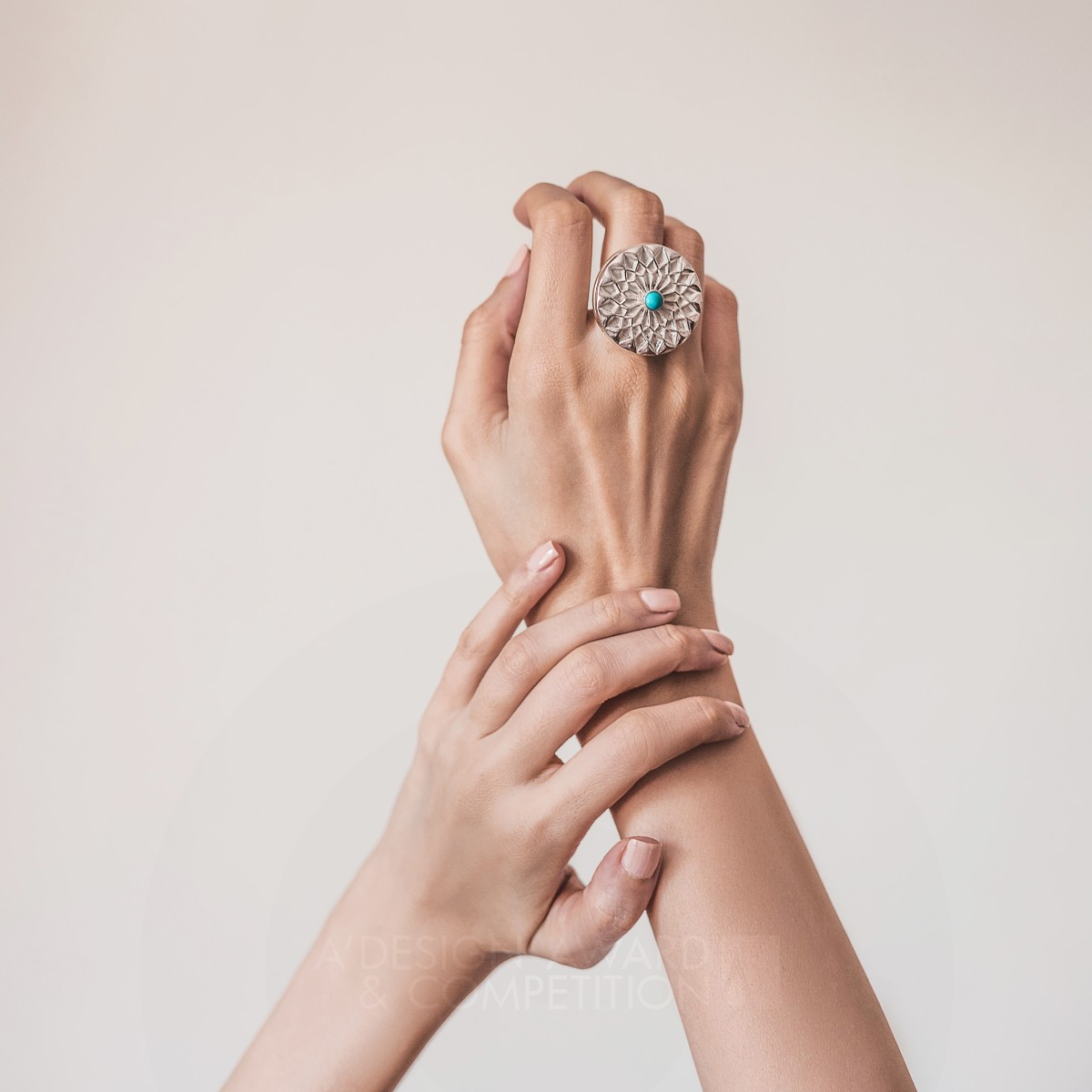 Golestan Ring and Pendant by Hengame Mojtahedi Iron Jewelry Design Award Winner 2021 