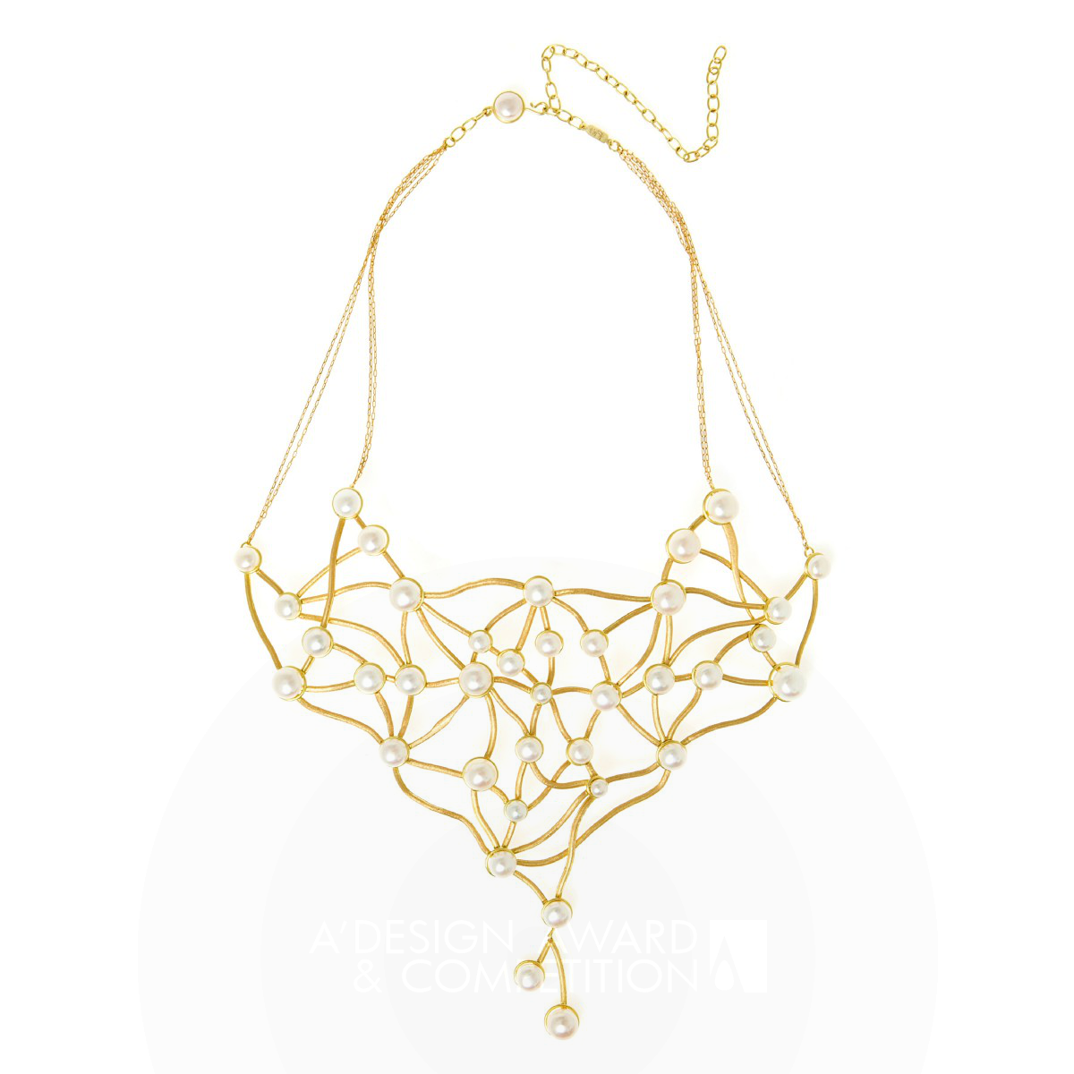 Van Gogh's Rosebush Necklace by Larissa Moraes Silver Jewelry Design Award Winner 2021 