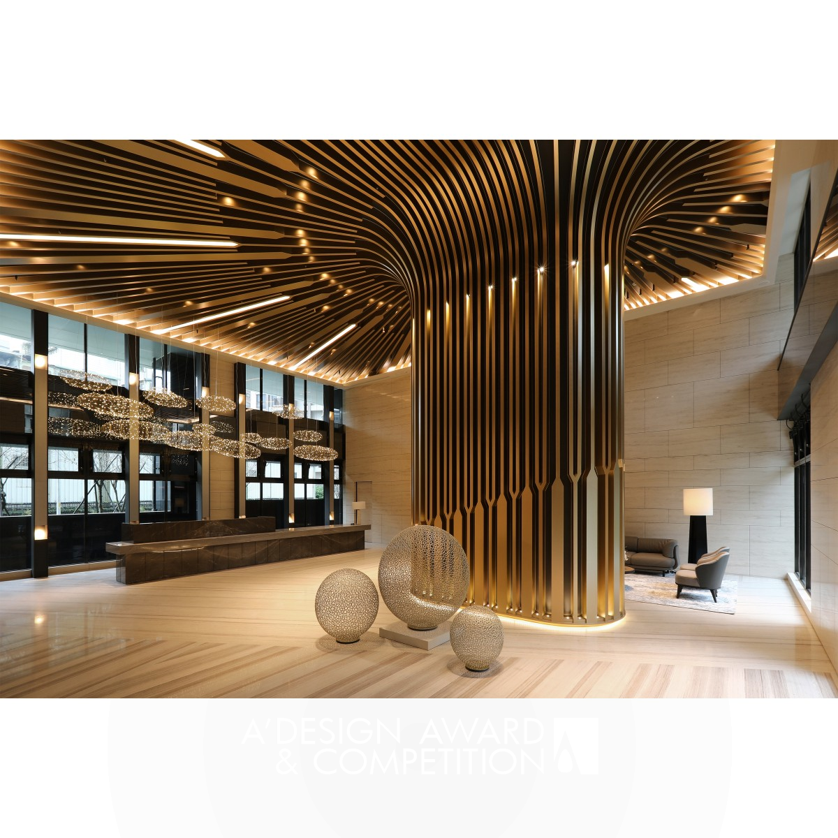 Beauty Mansion White Public Facility by Hann Shyang Construction Co., Ltd. Golden Interior Space and Exhibition Design Award Winner 2021 