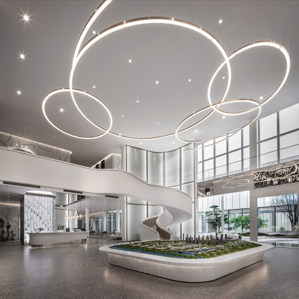 Qianjiang House Sales Center by BY Design Golden Interior Space and Exhibition Design Award Winner 2021 