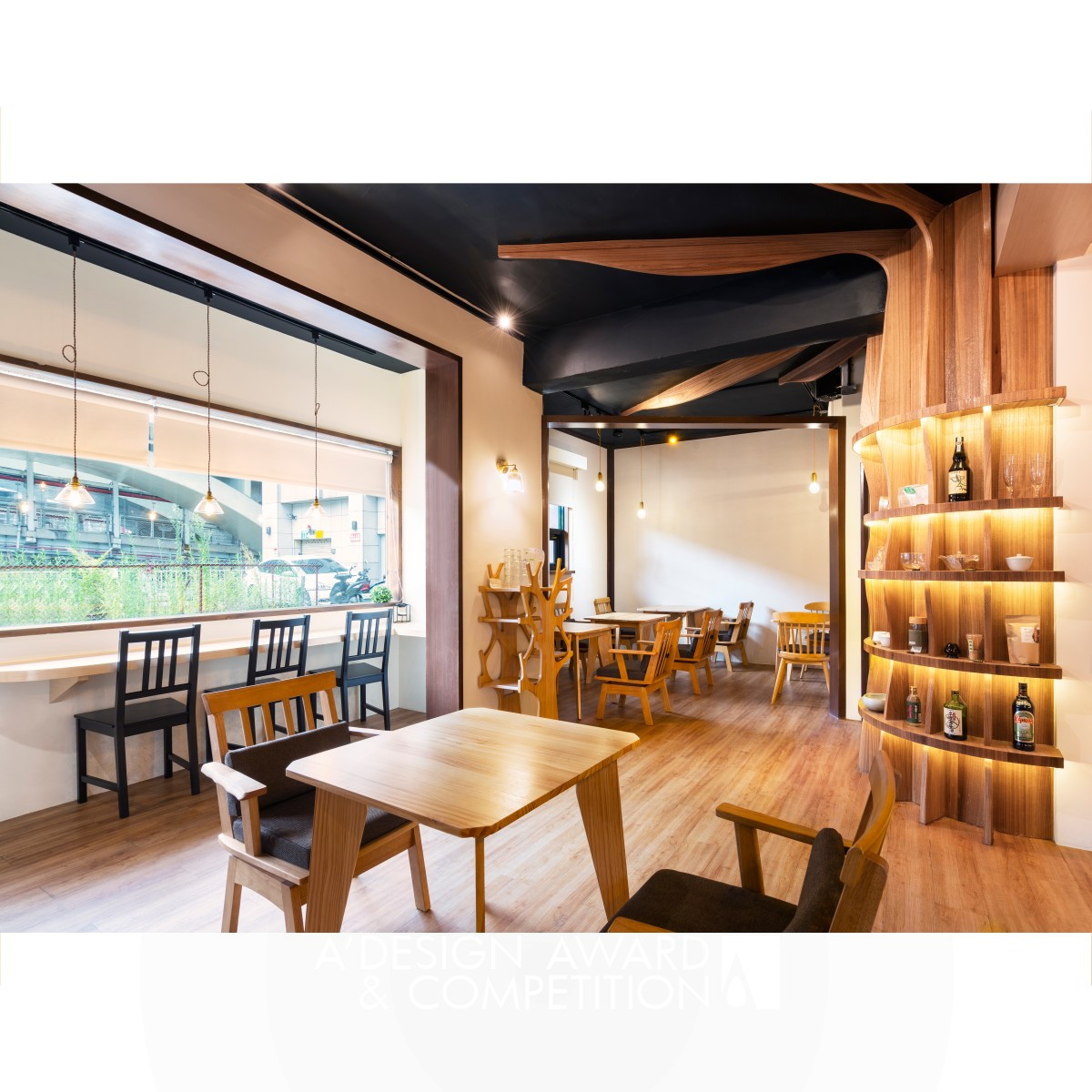 Hideaway Cafe Restaurant by Pang Yu Kuo and Pan Hsien Kuo Iron Interior Space and Exhibition Design Award Winner 2021 