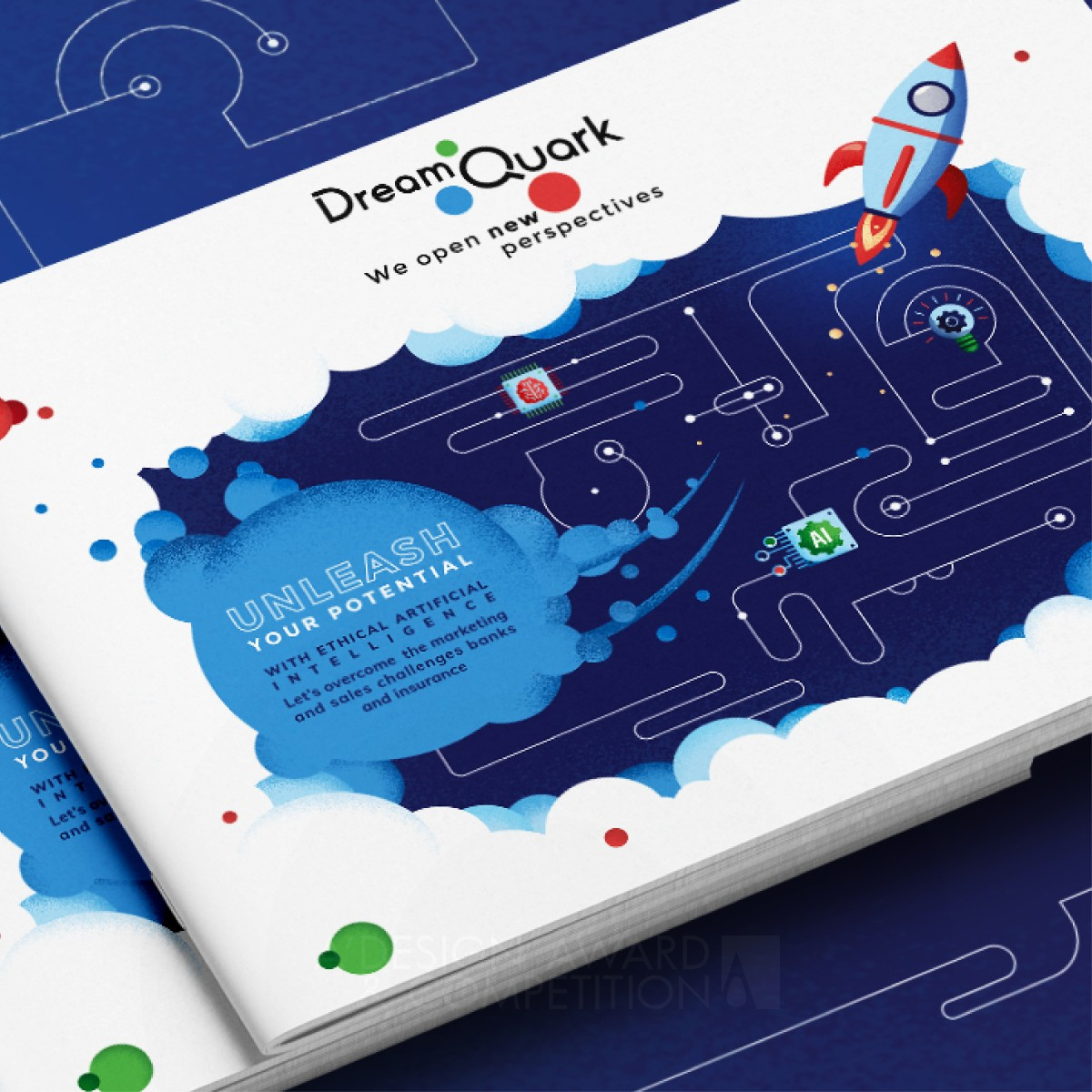 Dreamquark Commercial Brochure by Fanny De Bray Bronze Graphics, Illustration and Visual Communication Design Award Winner 2021 