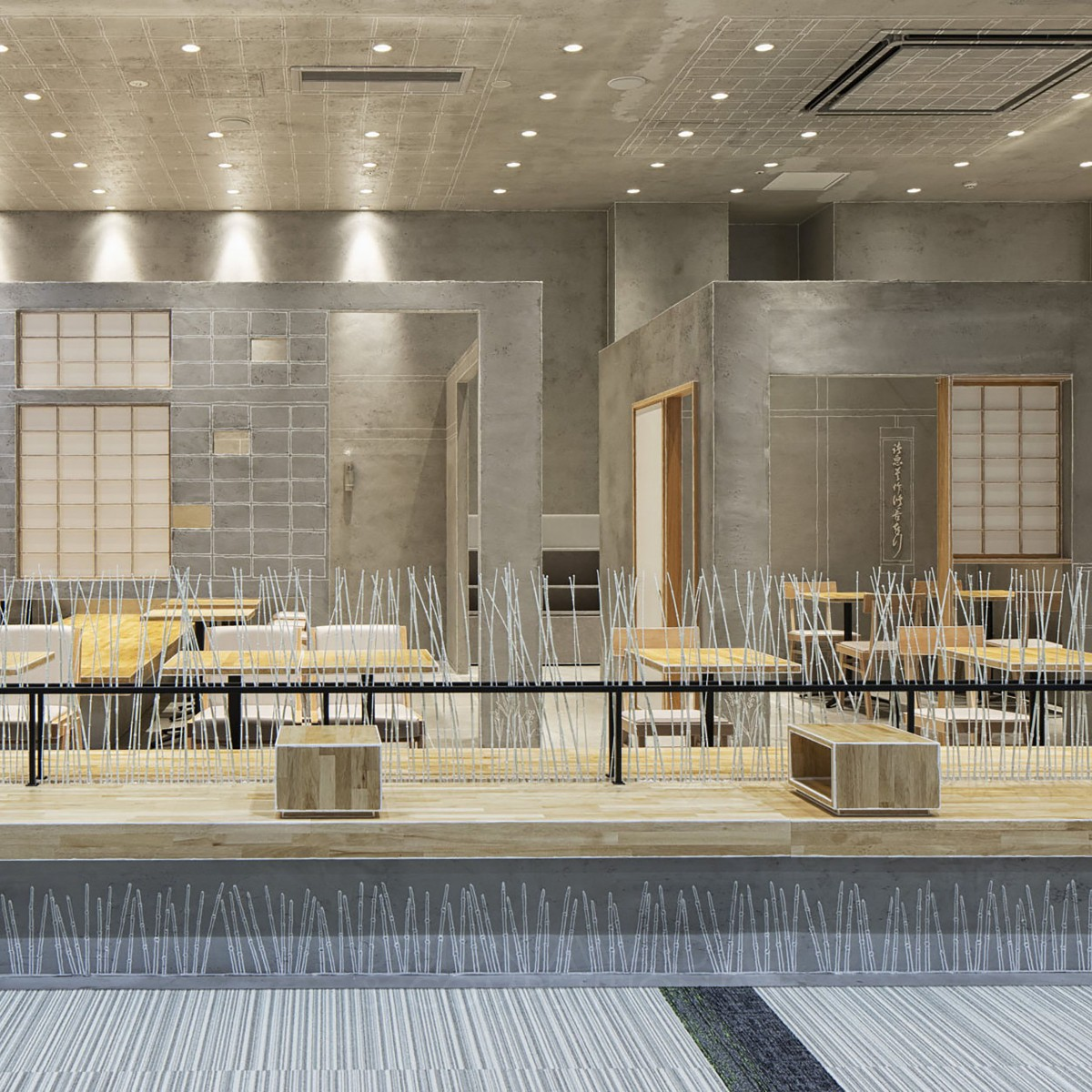 Nana’s Green Tea Eias Toyosaki Caffe by Masahiro Yoshida Bronze Interior Space and Exhibition Design Award Winner 2021 