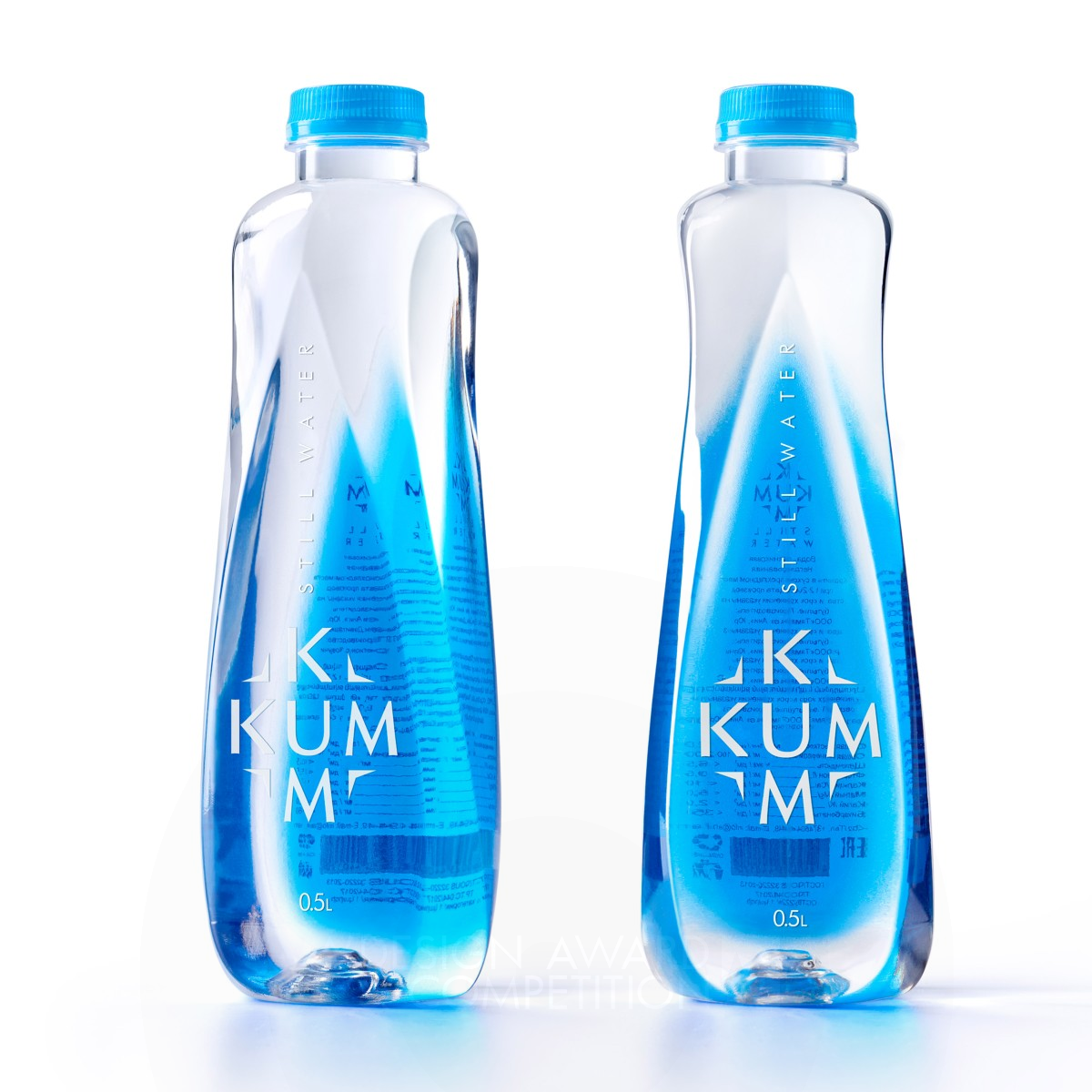 Kum-Kum Water Packaging  by Backbone Branding Golden Packaging Design Award Winner 2021 