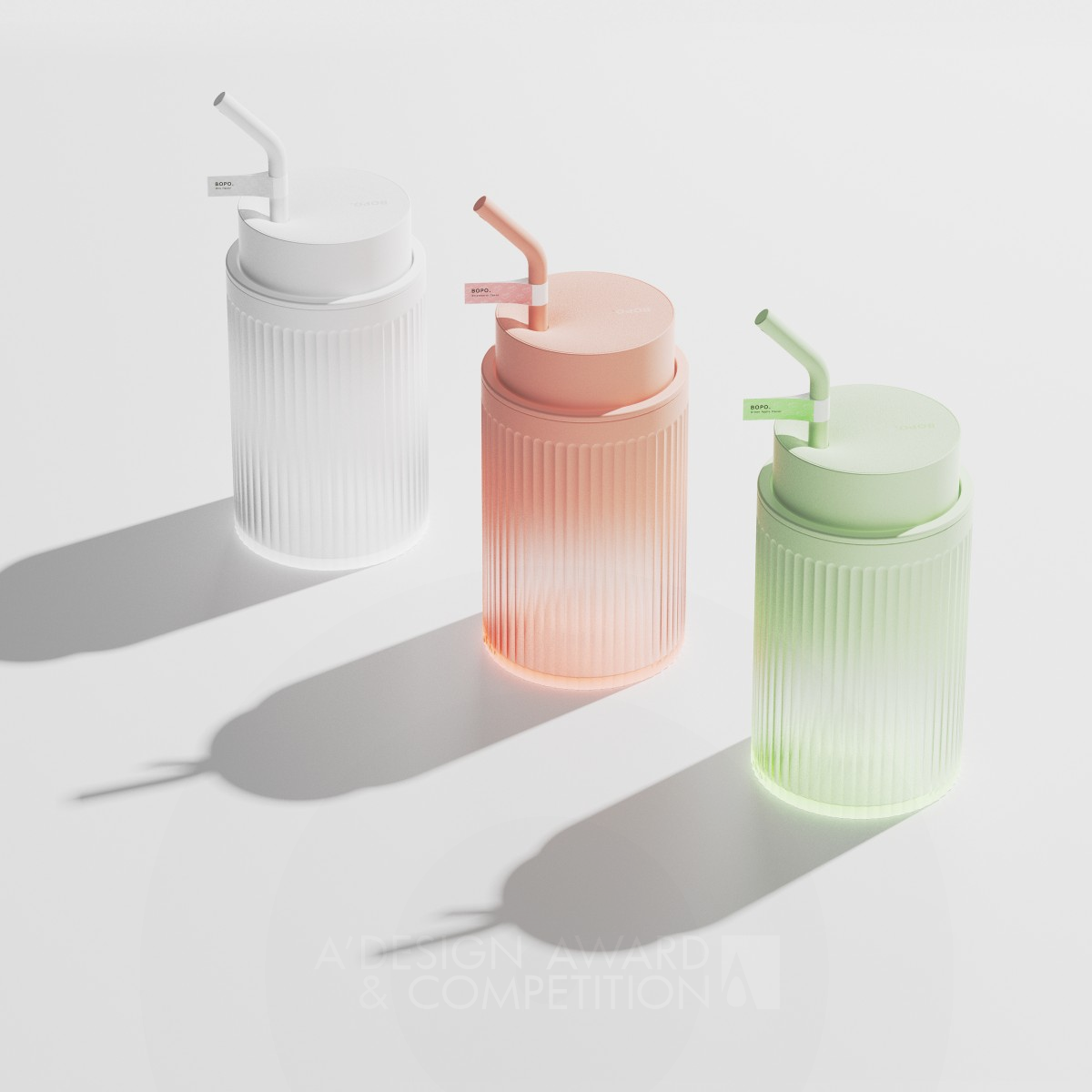 Bopo  Hand Sanitizer Bottle by Jingyi Zhou Iron Packaging Design Award Winner 2021 