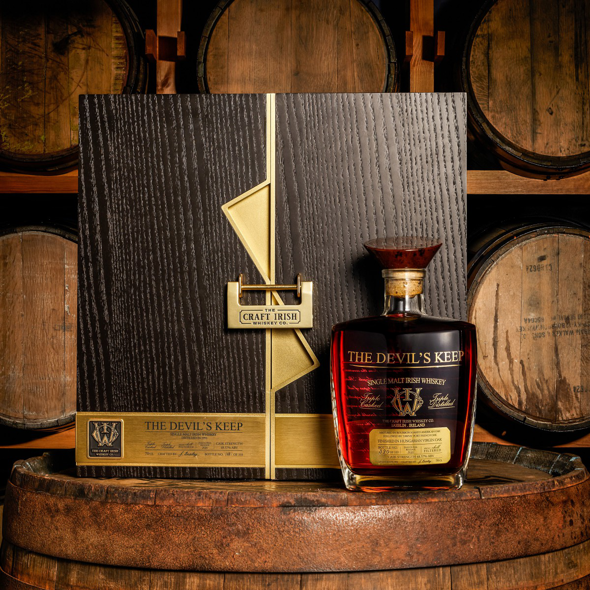 The Devil's Keep Ultra Rare Single Malt Irish Whiskey by Tiago Russo Golden Packaging Design Award Winner 2021 