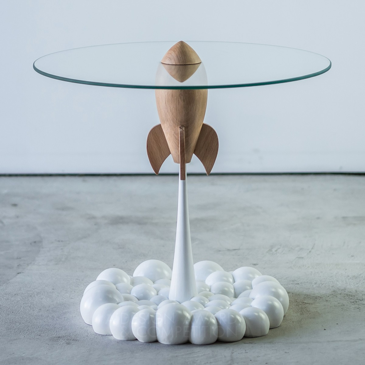 Single Rocket Side Table by Stelios Mousarris Silver Furniture Design Award Winner 2021 