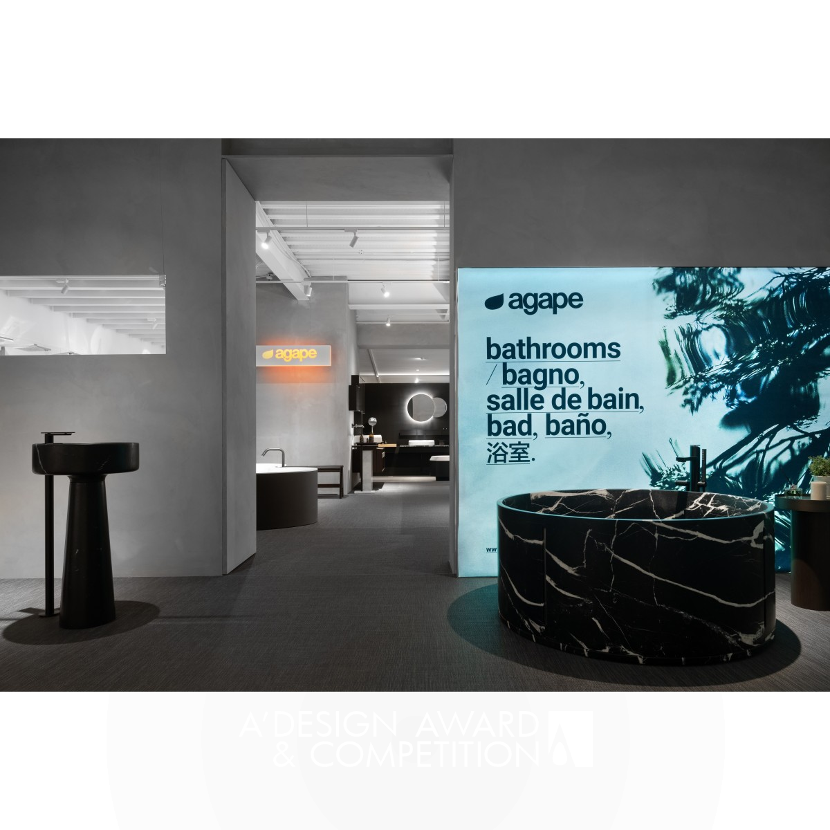 Agape and Poliform Flagship Store Showroom by Hao Chen Bronze Interior Space and Exhibition Design Award Winner 2021 