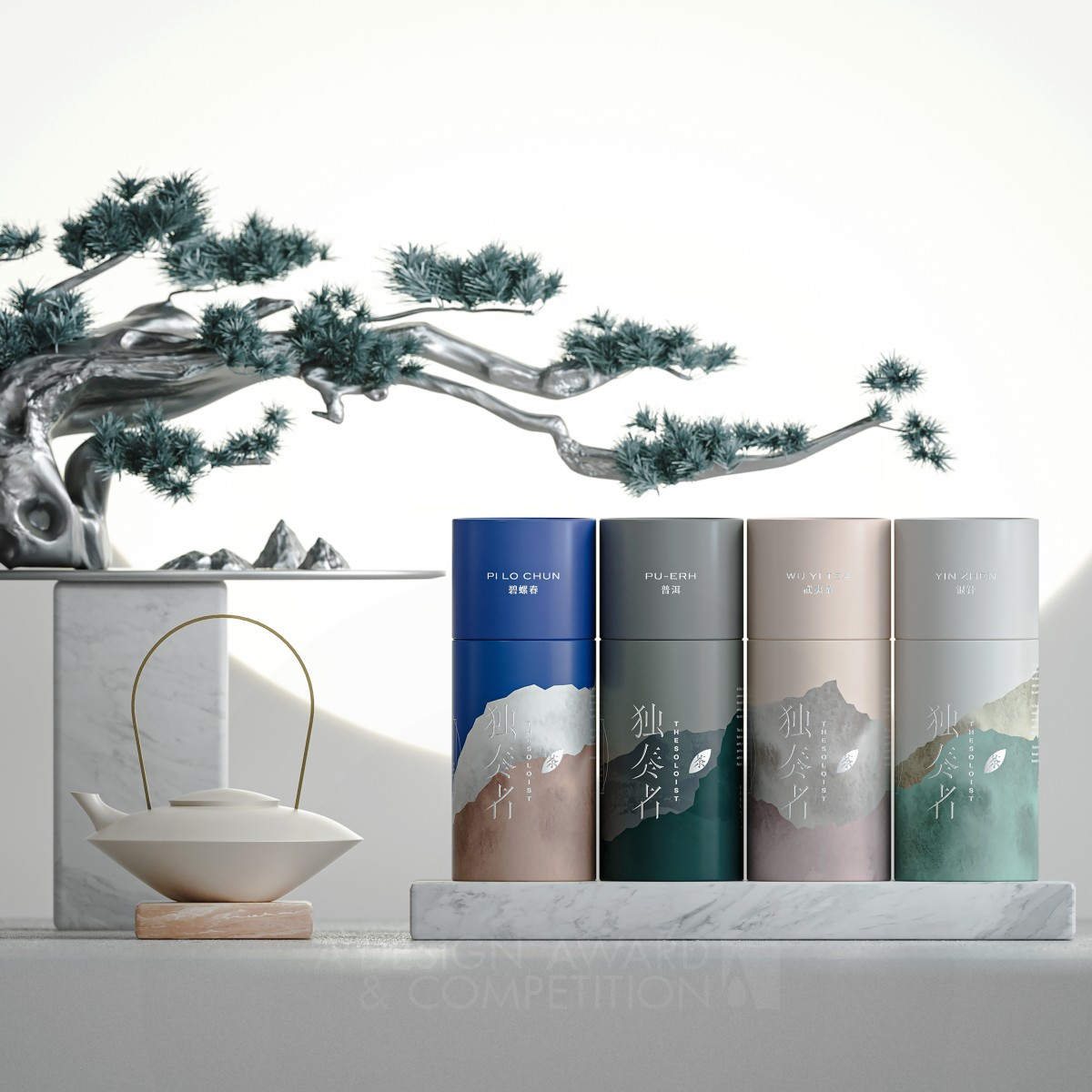 The Soloist Tea Packaging by Li Dingding Golden Packaging Design Award Winner 2021 