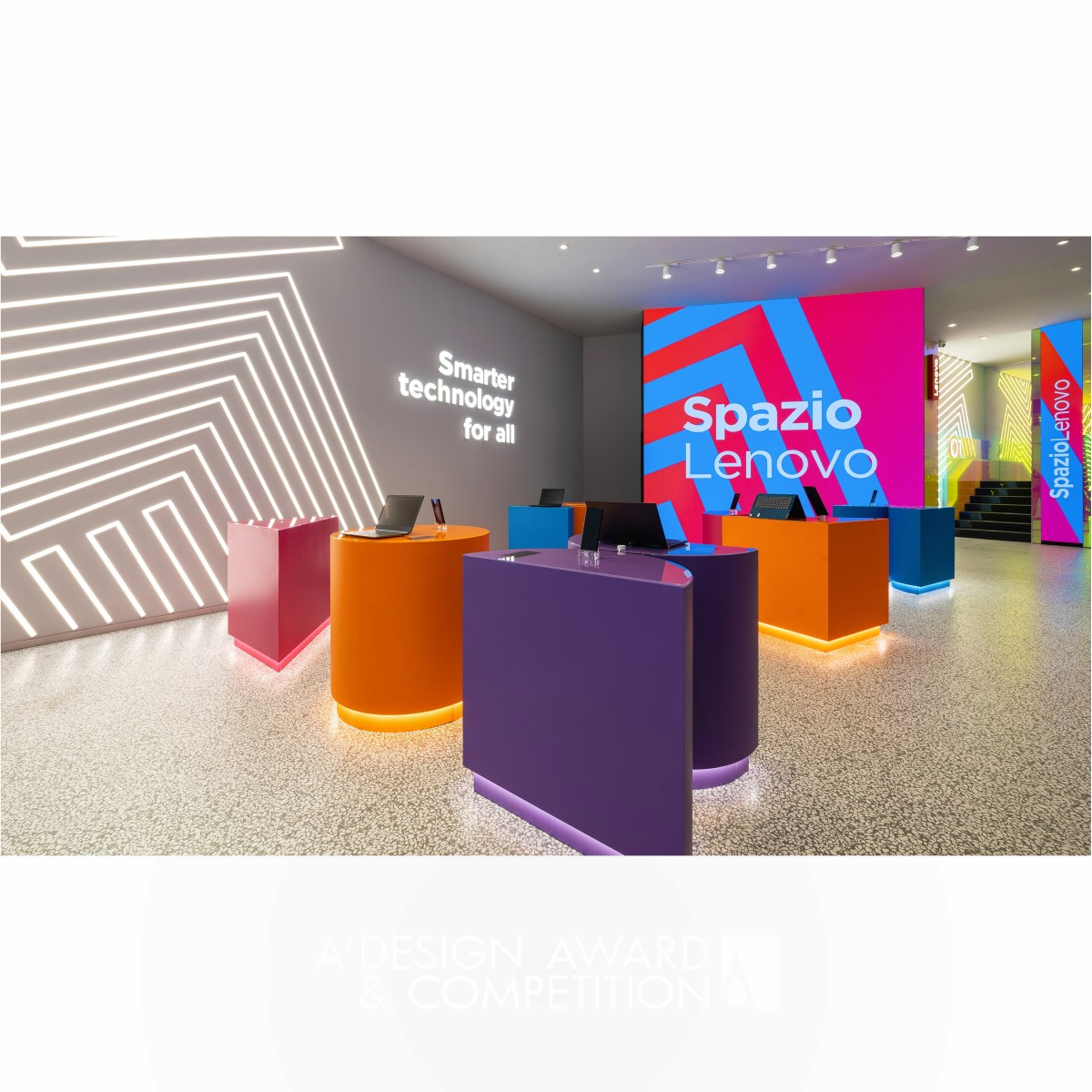 Spazio Lenovo Flagship store by Alessandro Luciani Silver Interior Space and Exhibition Design Award Winner 2021 