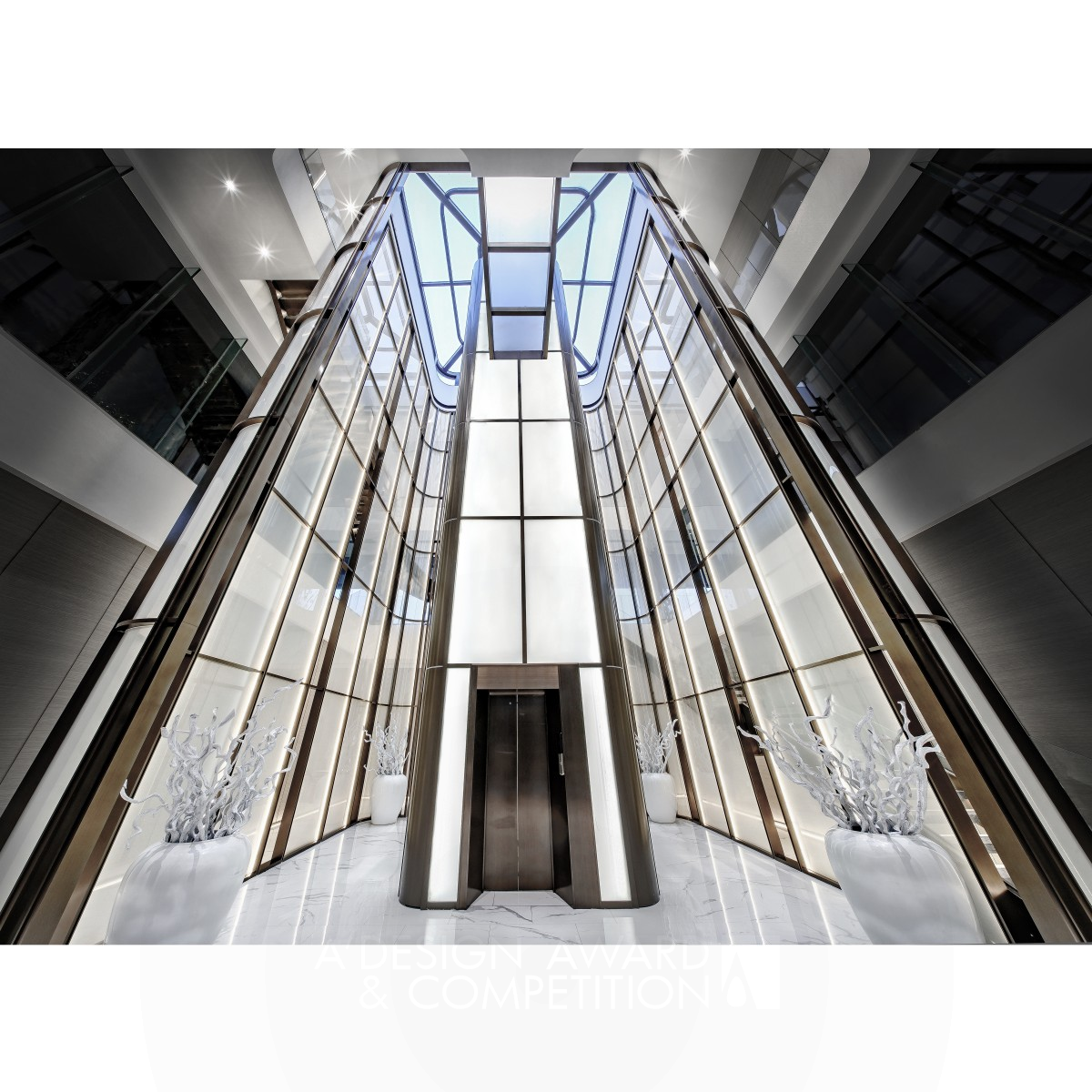 Glass Core Lobby by Kris Lin Silver Interior Space and Exhibition Design Award Winner 2021 