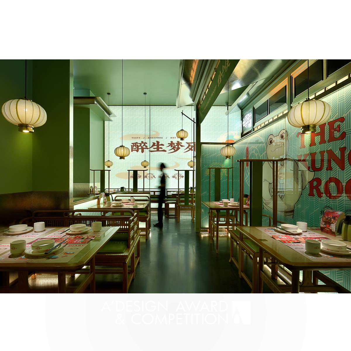 The Kungfu Froggy Restaurant by Xiaoguo Rui Silver Interior Space and Exhibition Design Award Winner 2021 