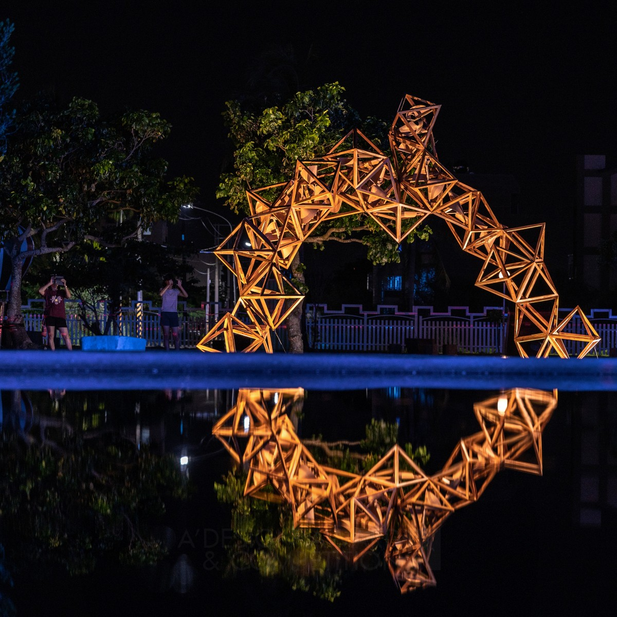 Wind Crystals Installation Art by Hide Lin Silver Fine Arts and Art Installation Design Award Winner 2022 