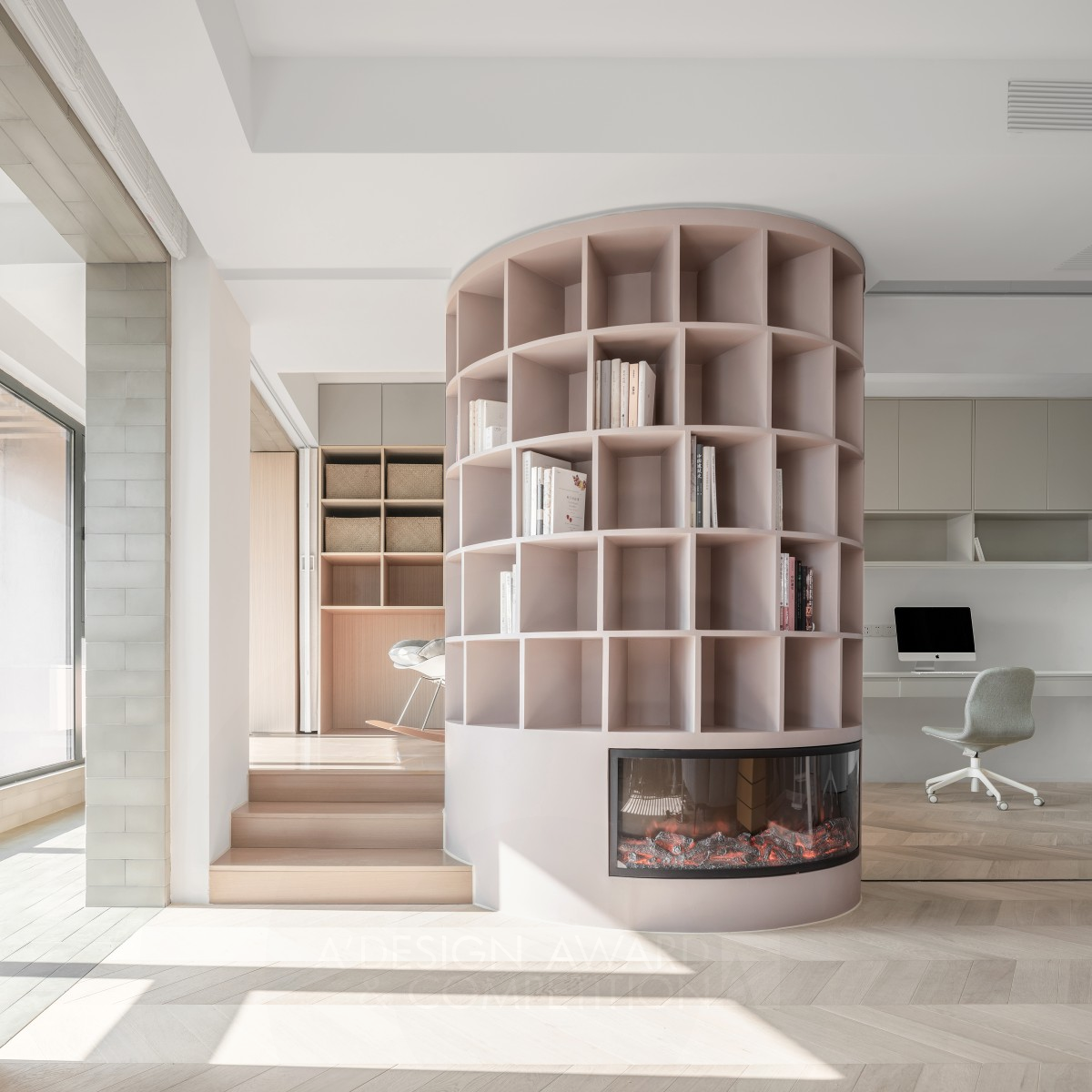 Turbine Apartment by Qisi Design Chen Sissi - Fu Chong Bronze Interior Space and Exhibition Design Award Winner 2021 