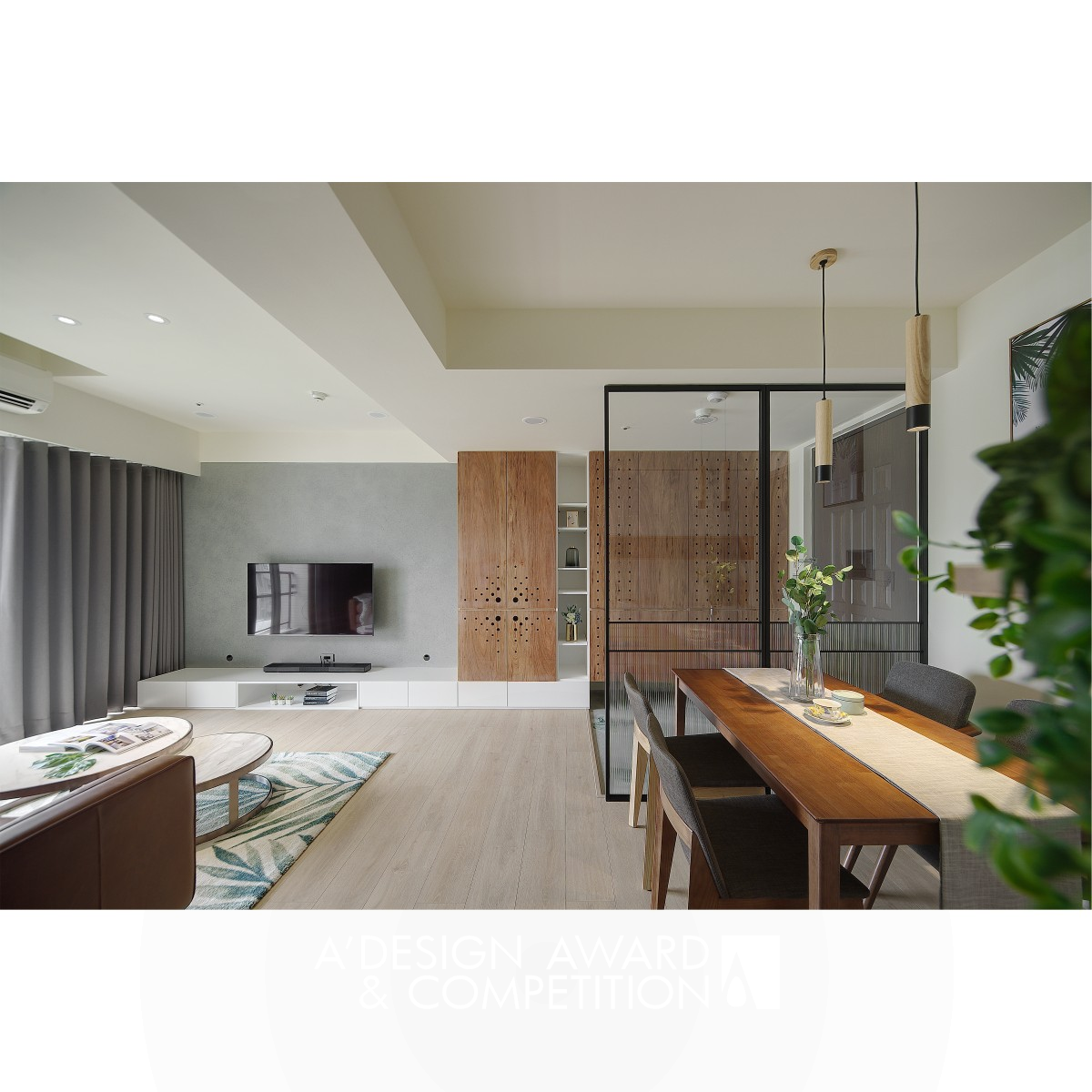 Nature Apartment Interior Design by Yi-Lun Hsu Iron Interior Space and Exhibition Design Award Winner 2021 