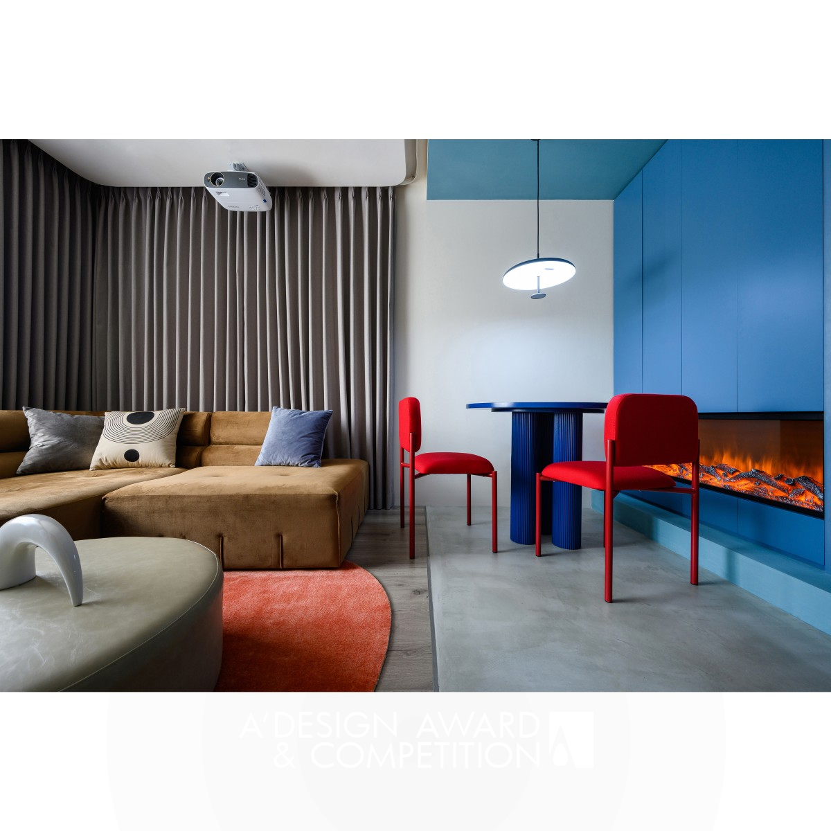 Colour Temperature Shanghai Small Apartment Design by Yanfei Li Bronze Interior Space and Exhibition Design Award Winner 2021 