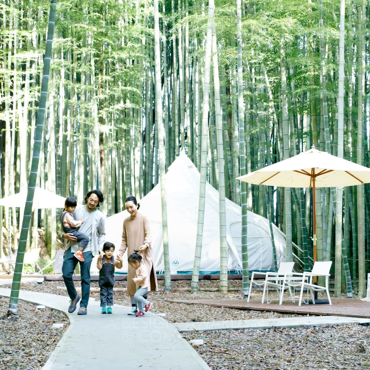 The Bamboo Forest Simple Lodging by Naoyuki Aoki Silver Hospitality, Recreation, Travel and Tourism Design Award Winner 2021 