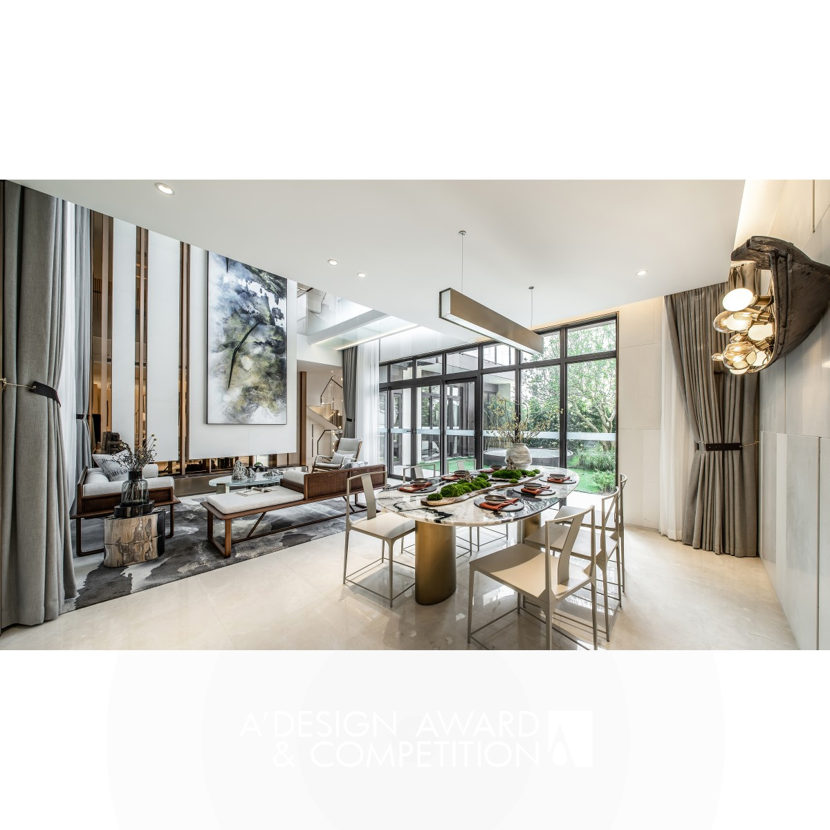 Fantasia Property Huizhou Villa Villa Show Flat by Shenzhen Horizon Space Design Co.,Ltd Silver Interior Space and Exhibition Design Award Winner 2021 