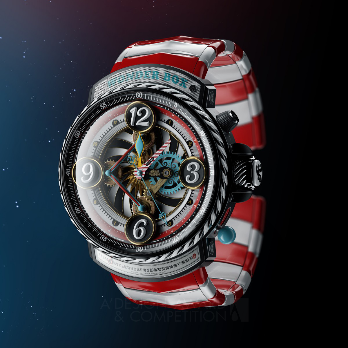 The Majestic Watch Timepiece by Andre Caputo Platinum Computer Graphics, 3D Modeling, Texturing, and Rendering Design Award Winner 2021 