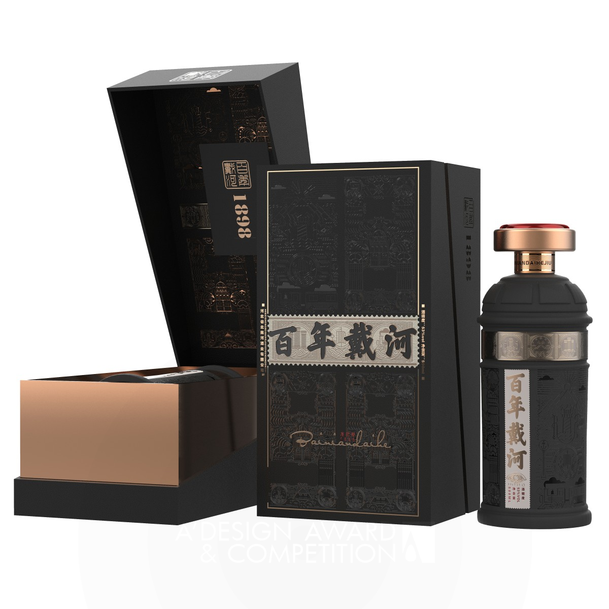 Bainiandaihe Liquor Packaging by Zhipeng Zhang Bronze Packaging Design Award Winner 2021 